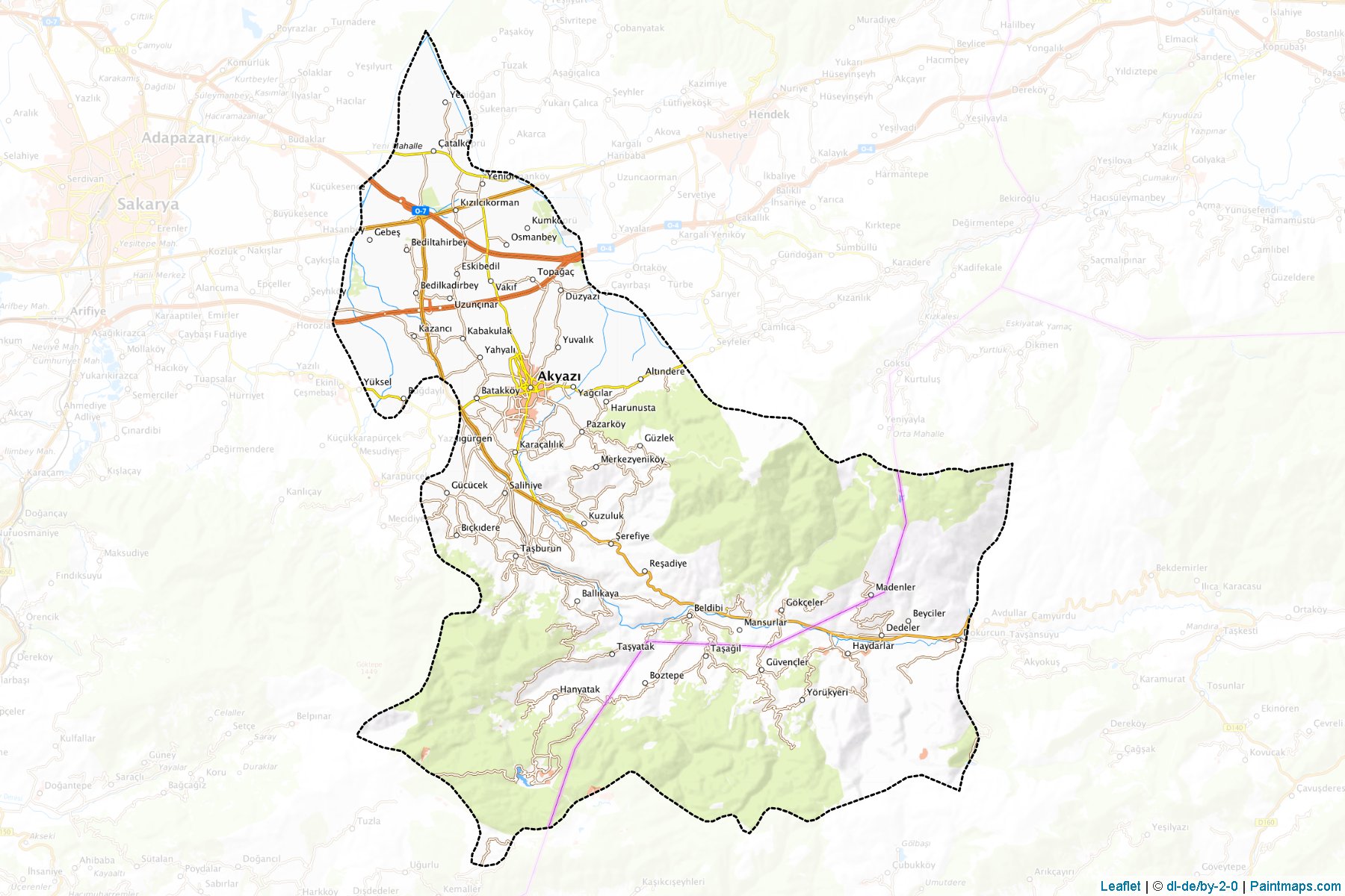 Akyazi (Sakarya) Map Cropping Samples-1