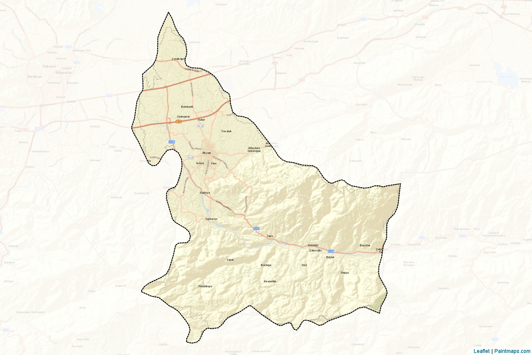 Akyazi (Sakarya) Map Cropping Samples-2