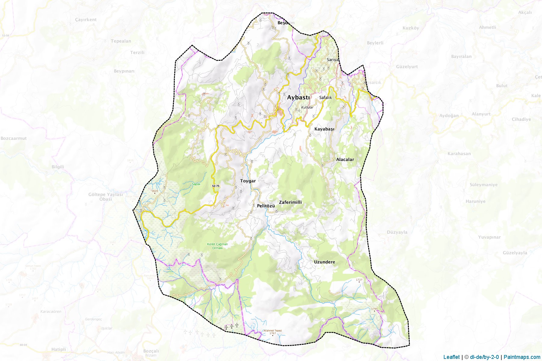 Aybasti (Ordu) Map Cropping Samples-1