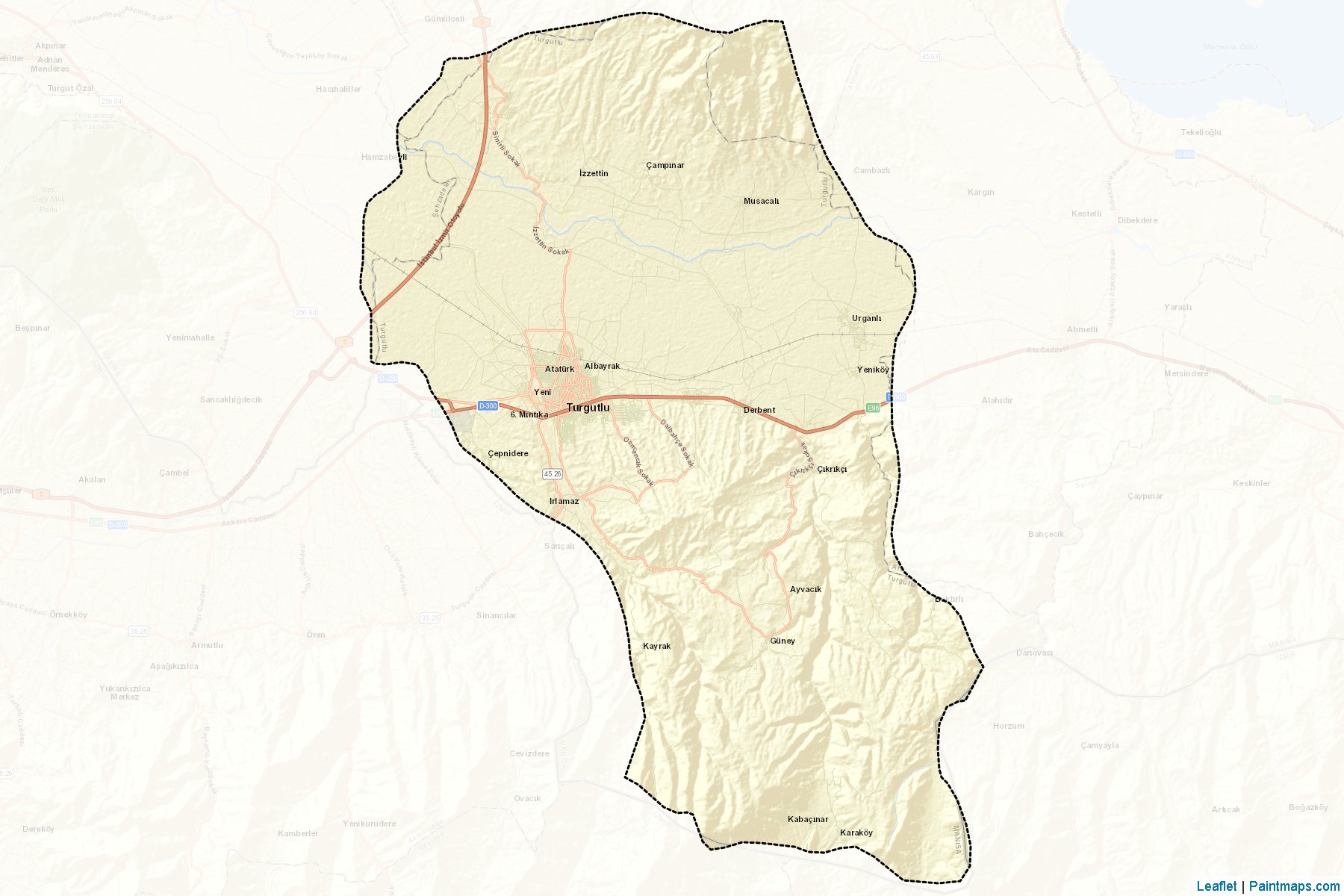 Turgutlu (Manisa) Map Cropping Samples-2