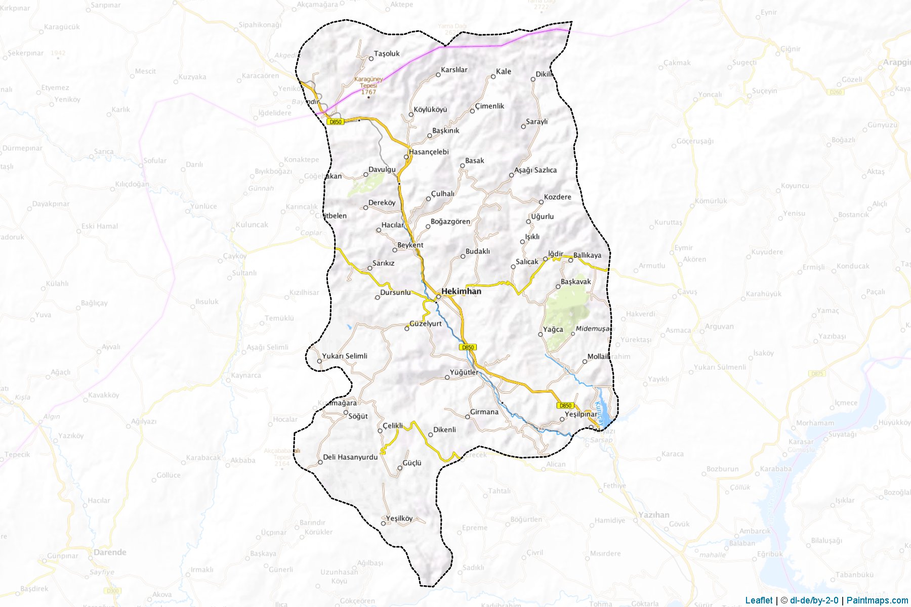 Hekimhan (Malatya) Haritası Örnekleri-1