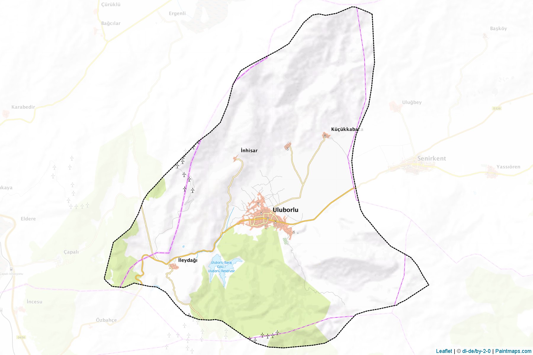 Uluborlu (Isparta) Map Cropping Samples-1