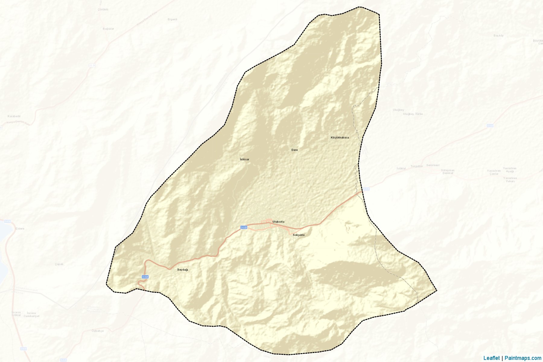 Uluborlu (Isparta) Map Cropping Samples-2