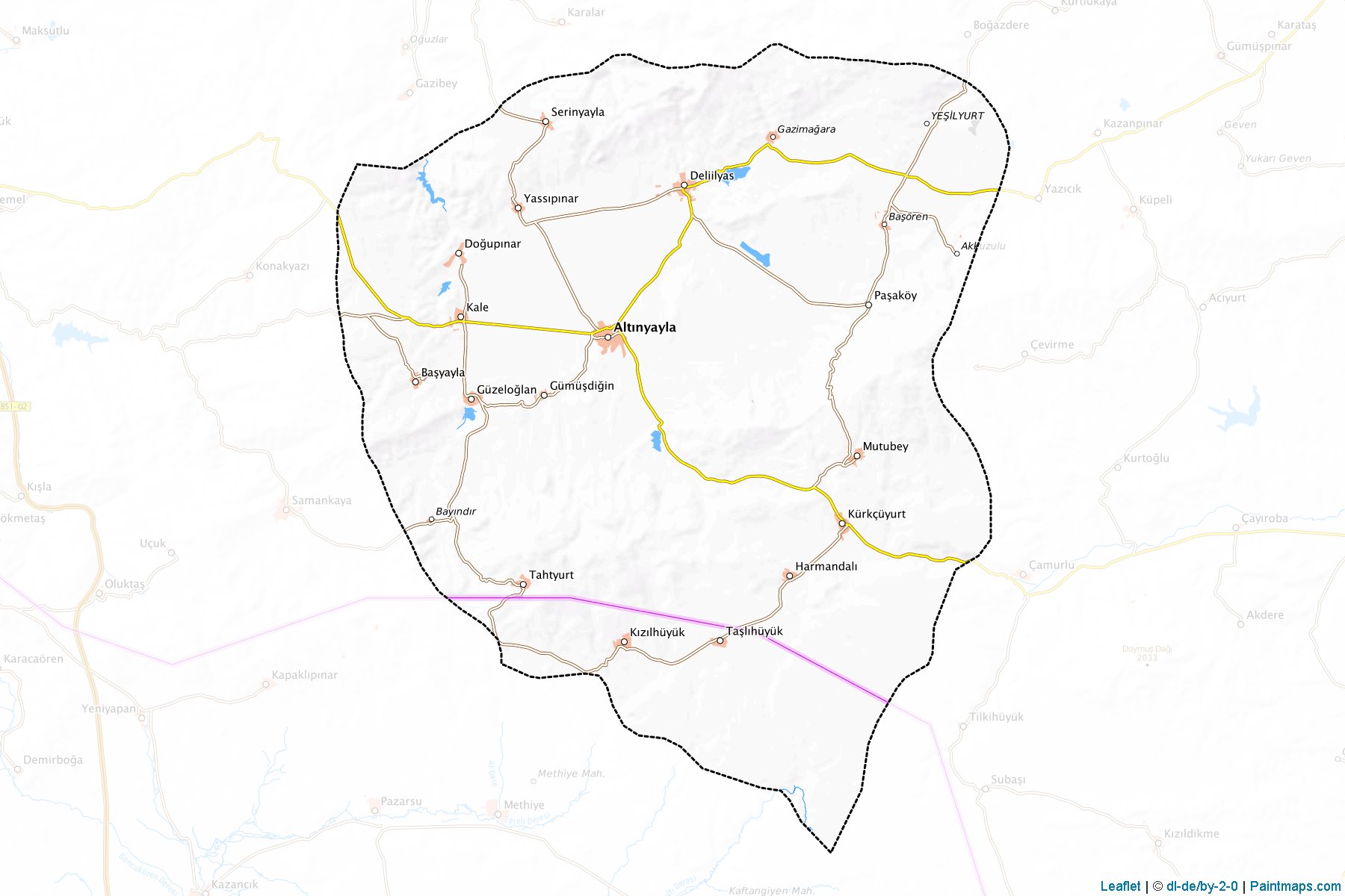 Altinyayla (Sivas) Map Cropping Samples-1