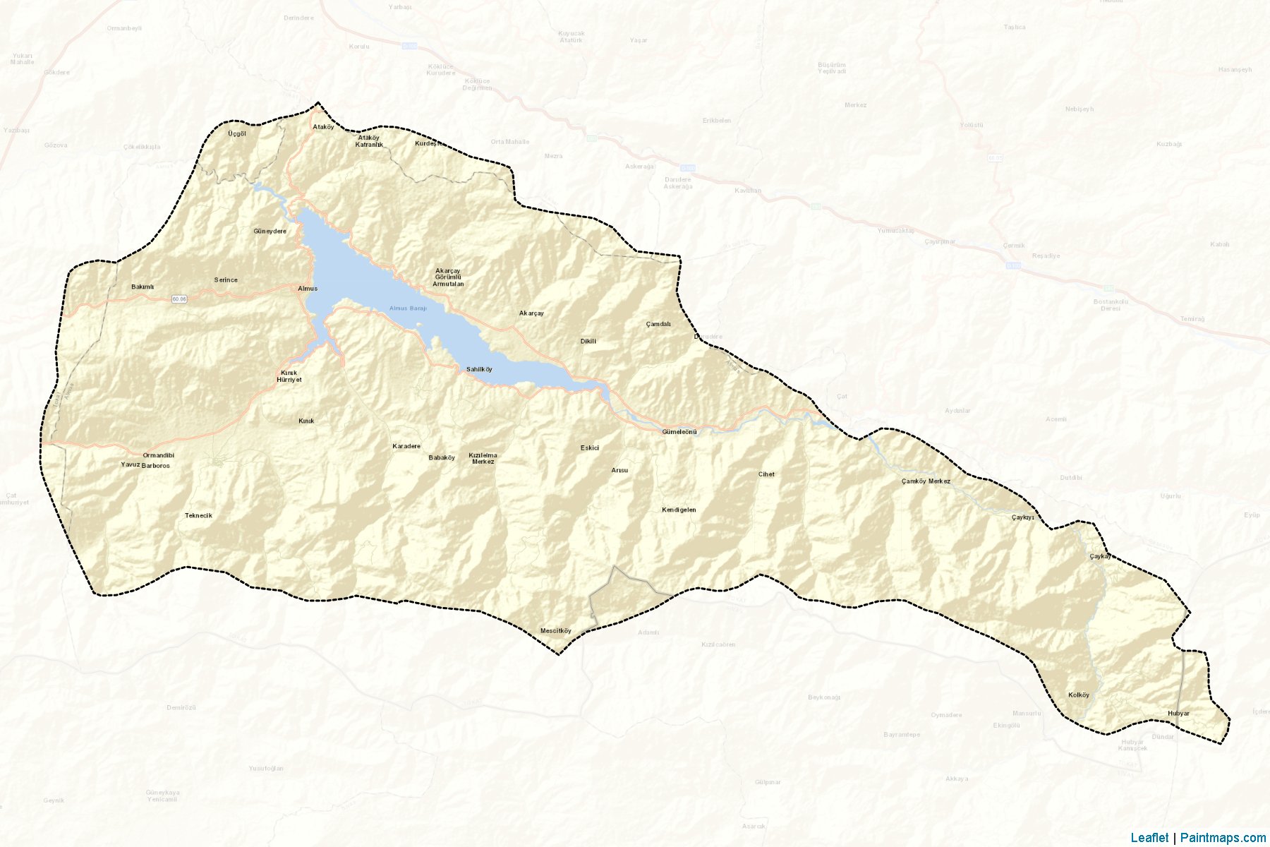 Almus (Tokat) Map Cropping Samples-2