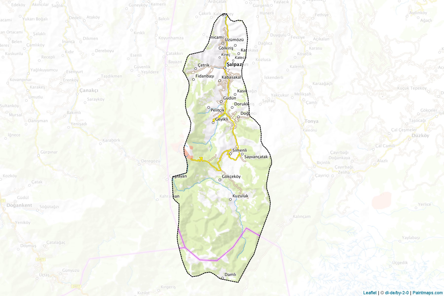 Şalpazarı (Trabzon) Haritası Örnekleri-1