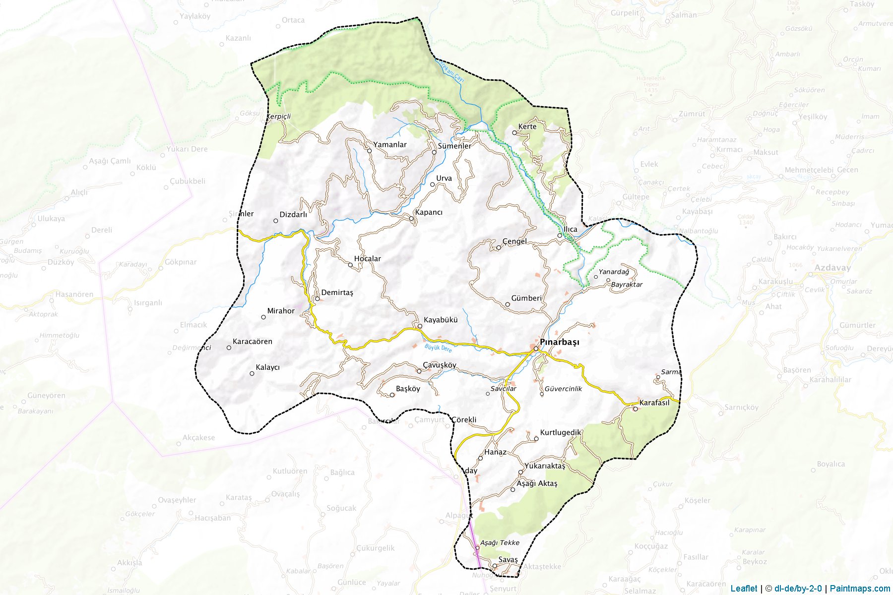 Pinarbasi (Kastamonu) Map Cropping Samples-1