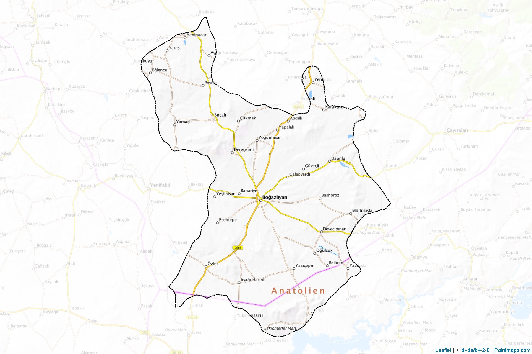 Bogazliyan (Yozgat) Map Cropping Samples-1