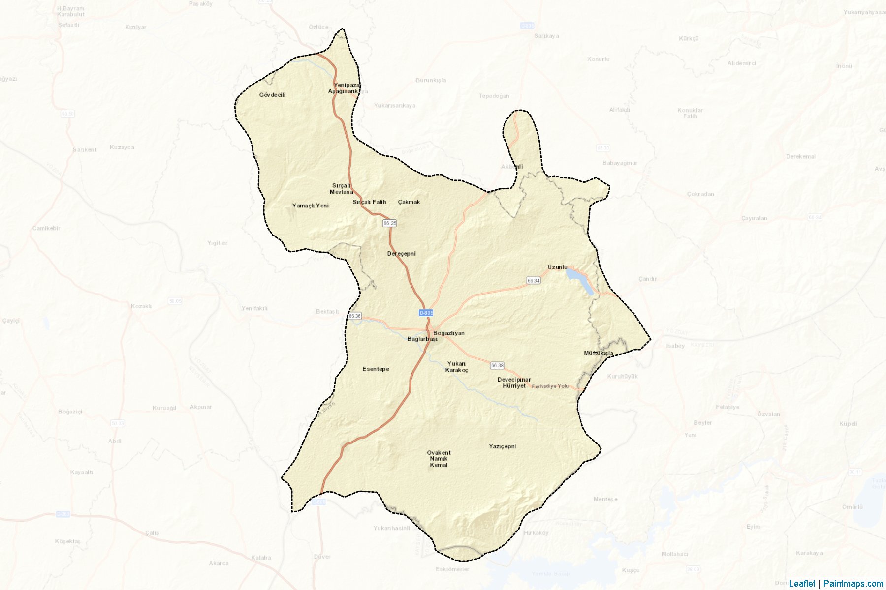 Bogazliyan (Yozgat) Map Cropping Samples-2