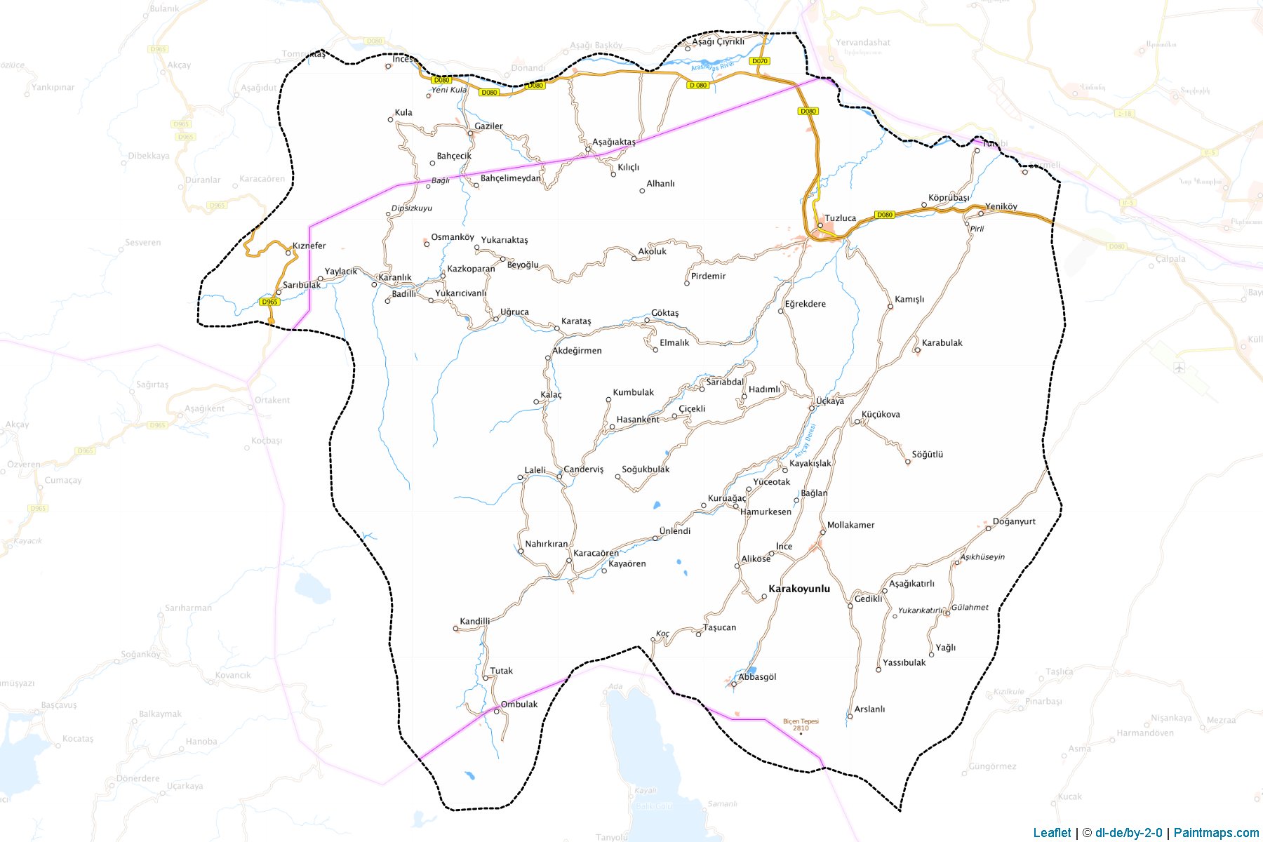 Tuzluca (Iğdır) Haritası Örnekleri-1