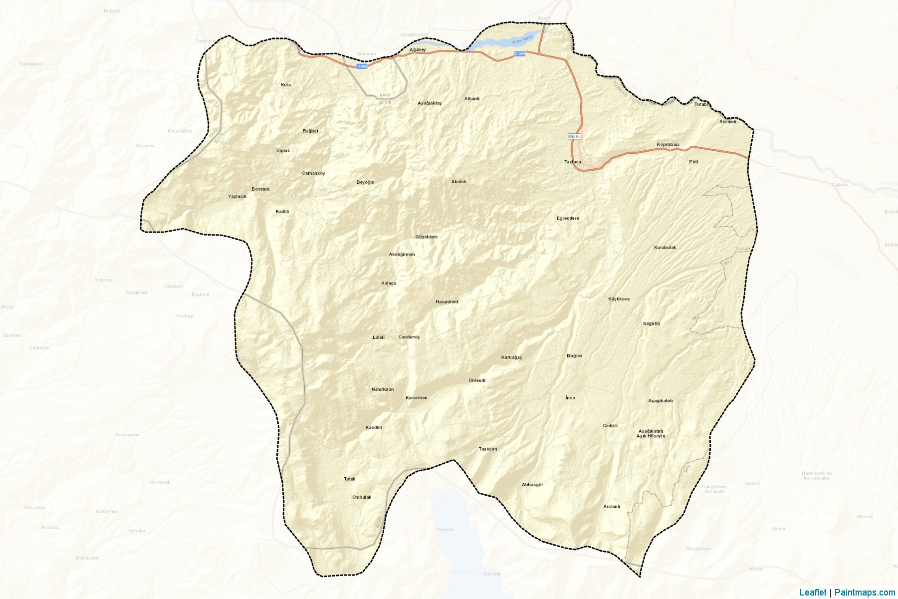 Muestras de recorte de mapas Tuzluca (Igdir)-2