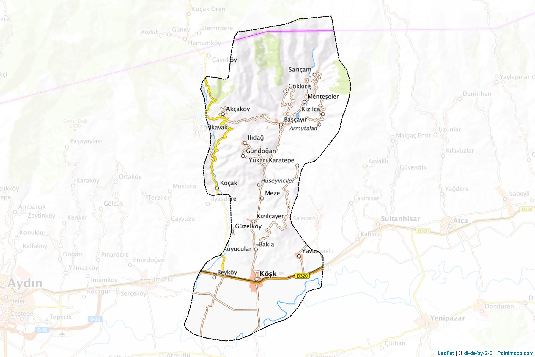 Kösk (Aydin) Map Cropping Samples-1