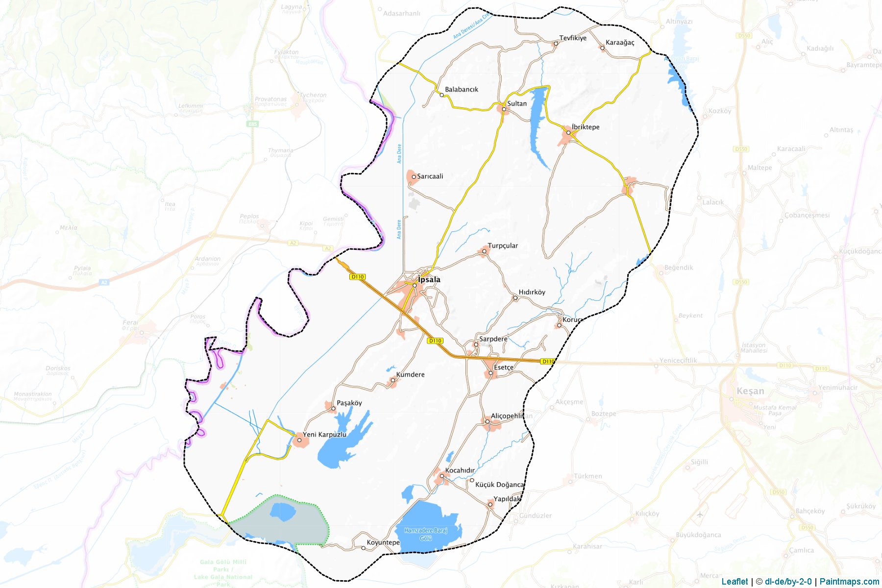 Muestras de recorte de mapas İpsala (Edirne)-1