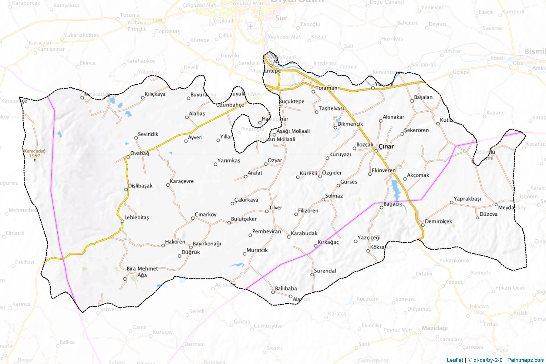 Çinar (Diyarbakir) Map Cropping Samples-1