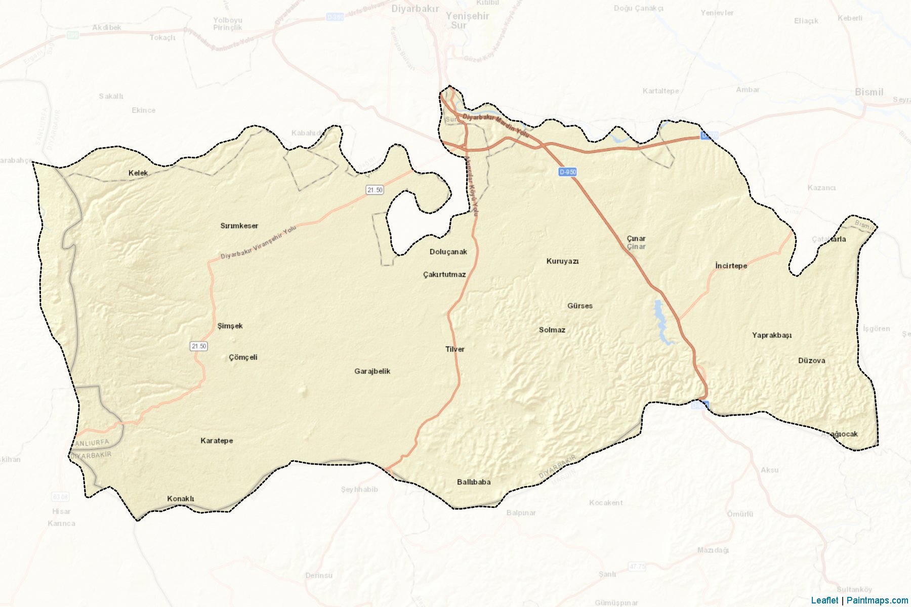 Çinar (Diyarbakir) Map Cropping Samples-2