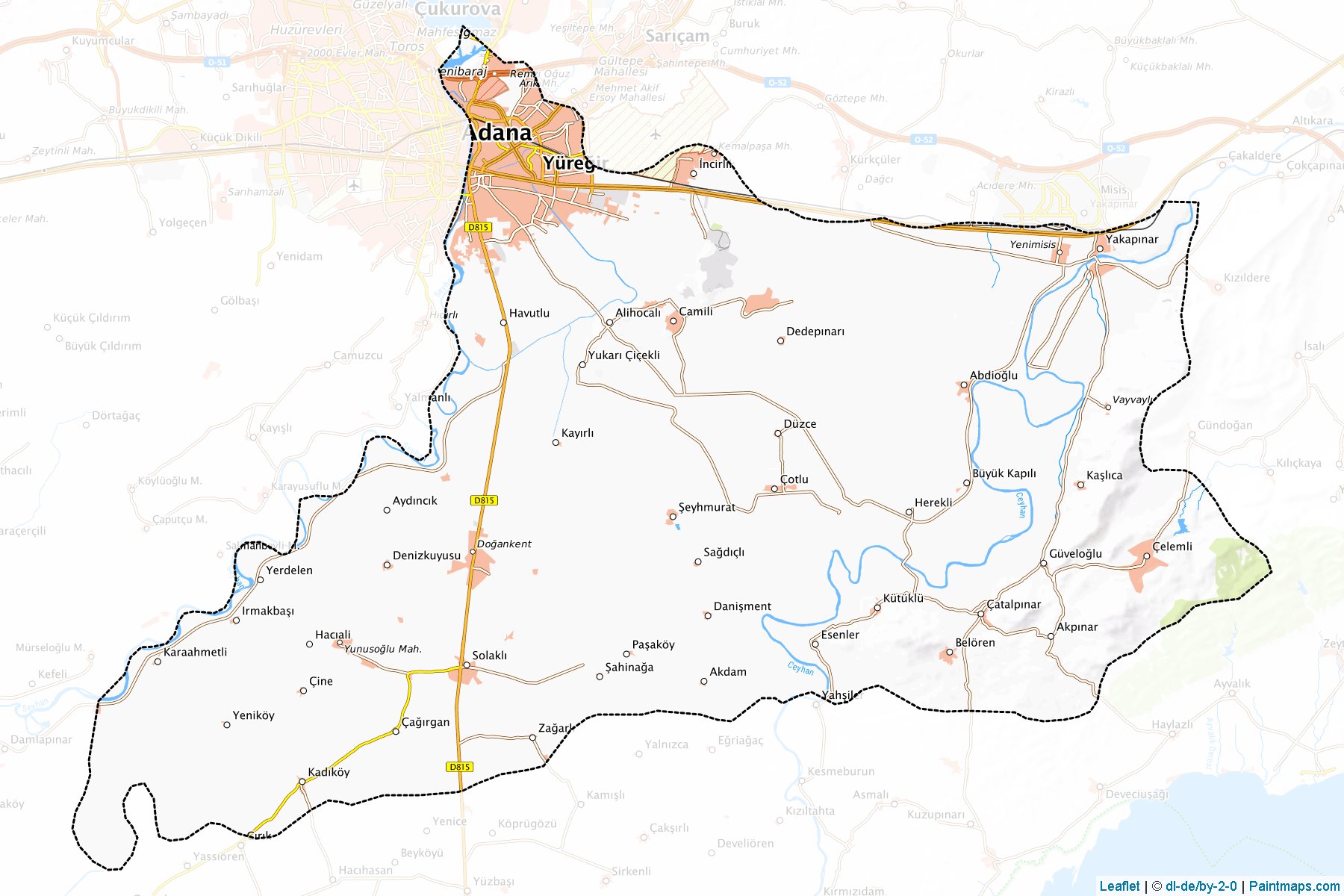 Yüregir (Adana) Map Cropping Samples-1