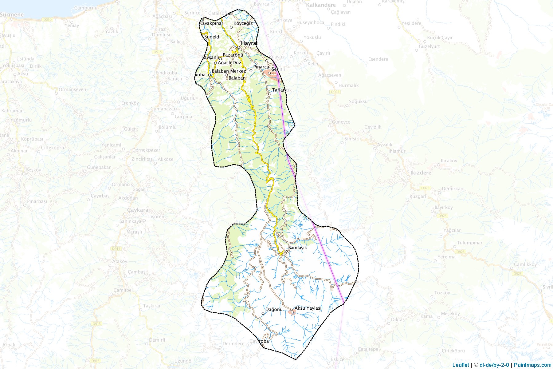 Hayrat (Trabzon) Map Cropping Samples-1