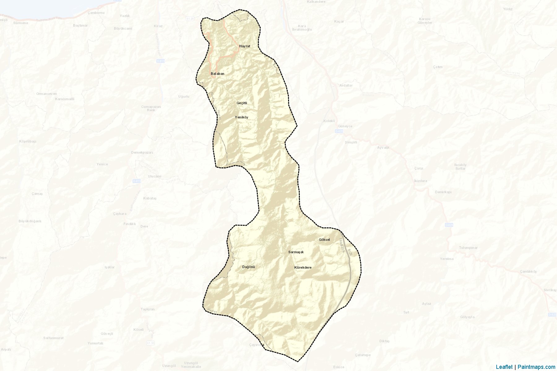 Hayrat (Trabzon) Map Cropping Samples-2