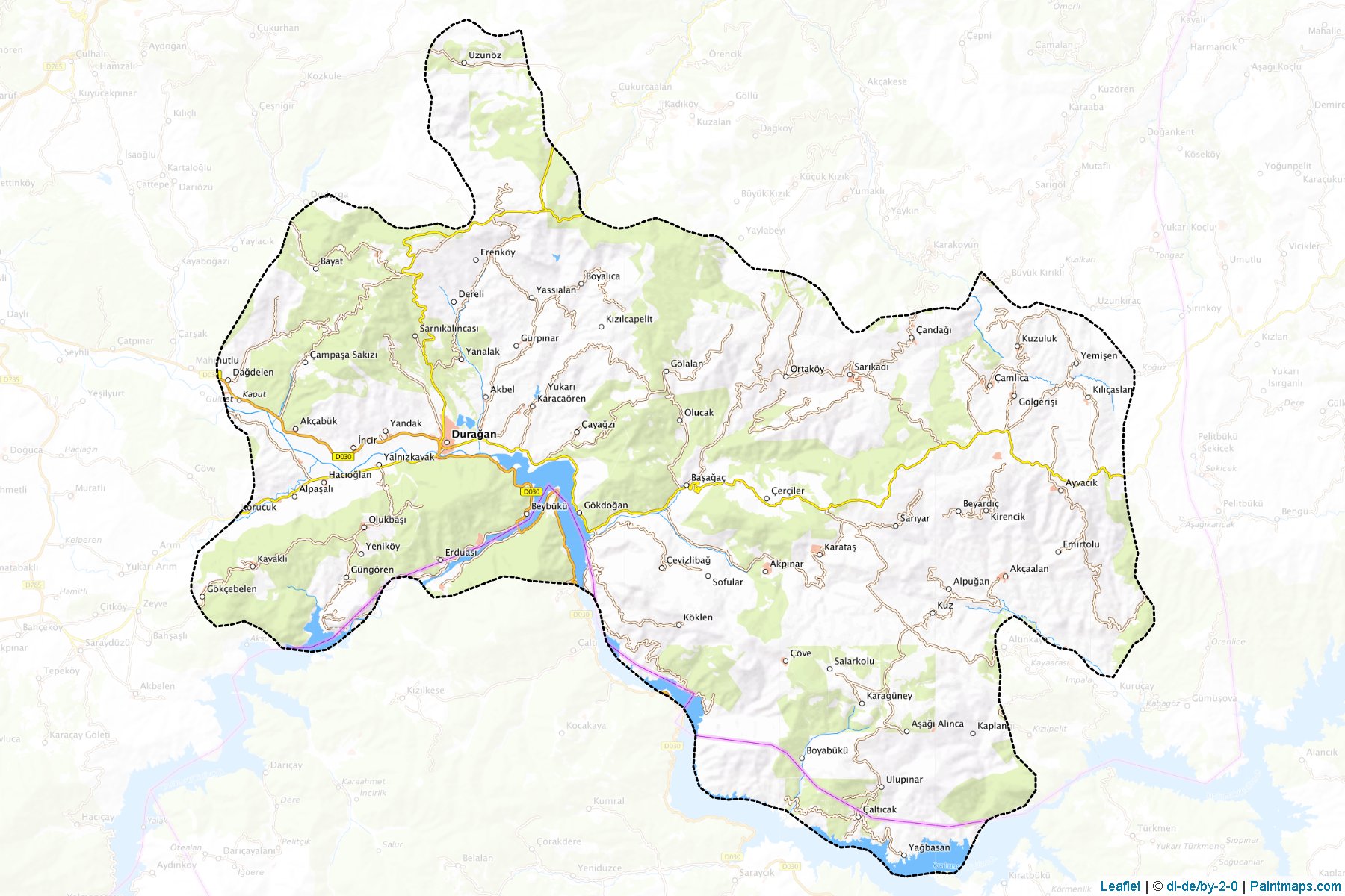 Duragan (Sinop) Map Cropping Samples-1