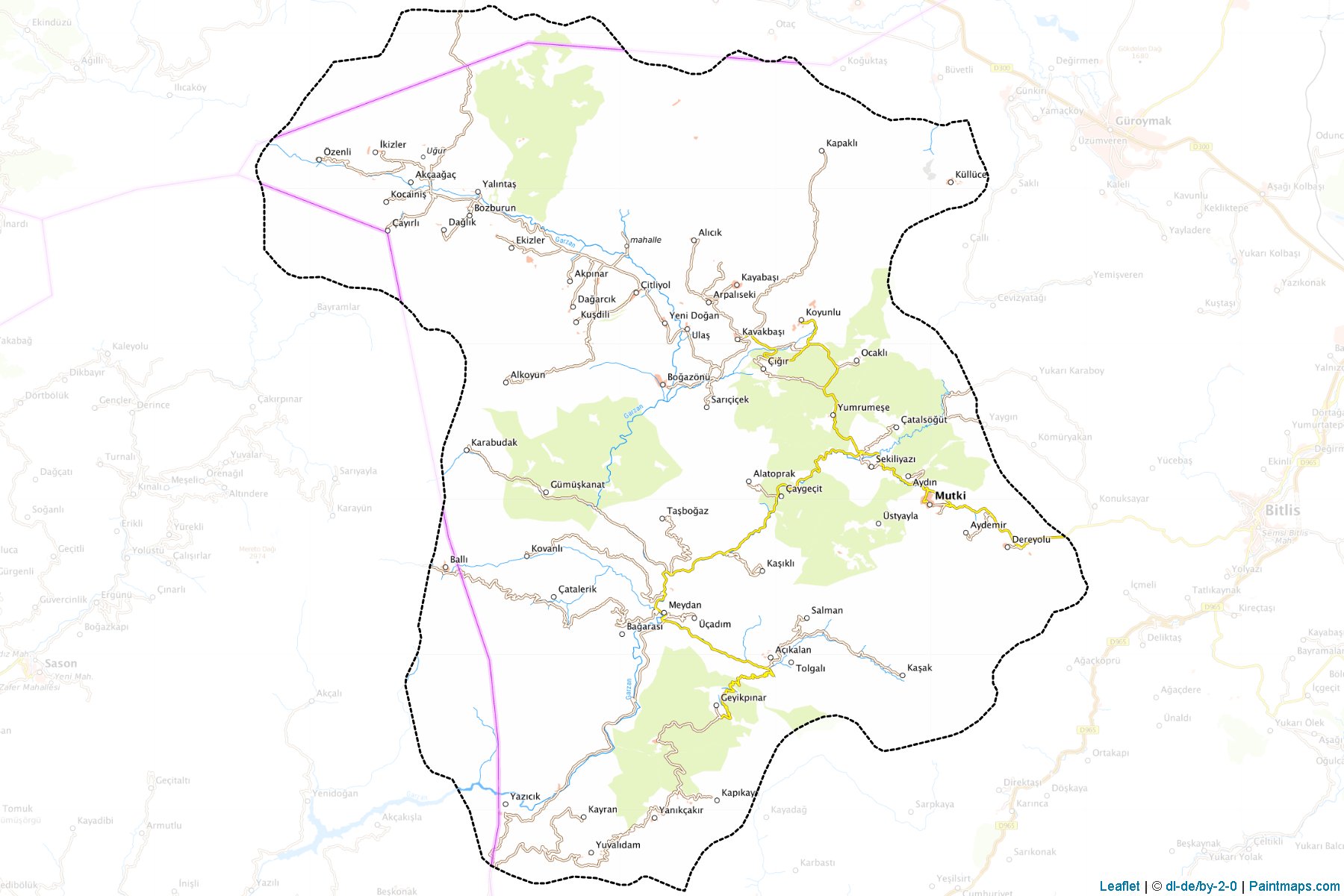 Mutki (Bitlis) Map Cropping Samples-1