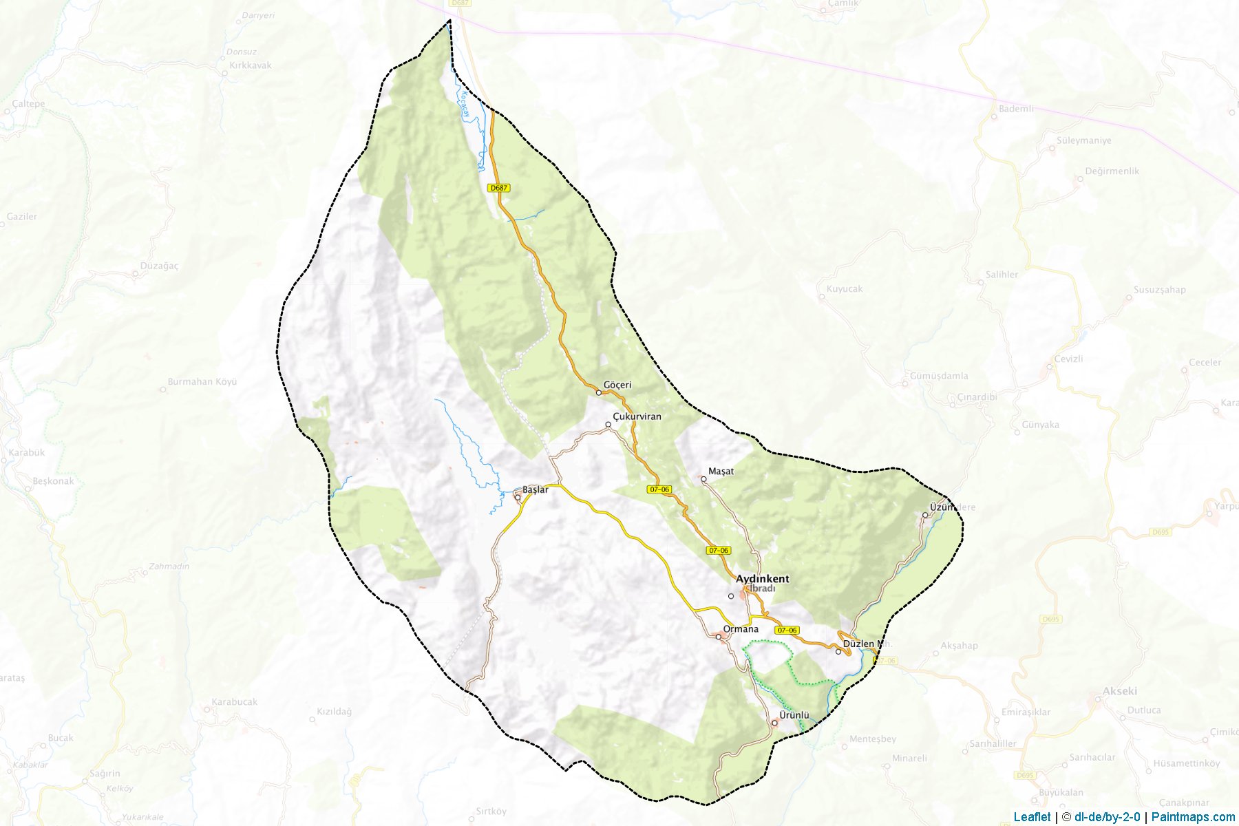 Muestras de recorte de mapas İbradı (Antalya)-1