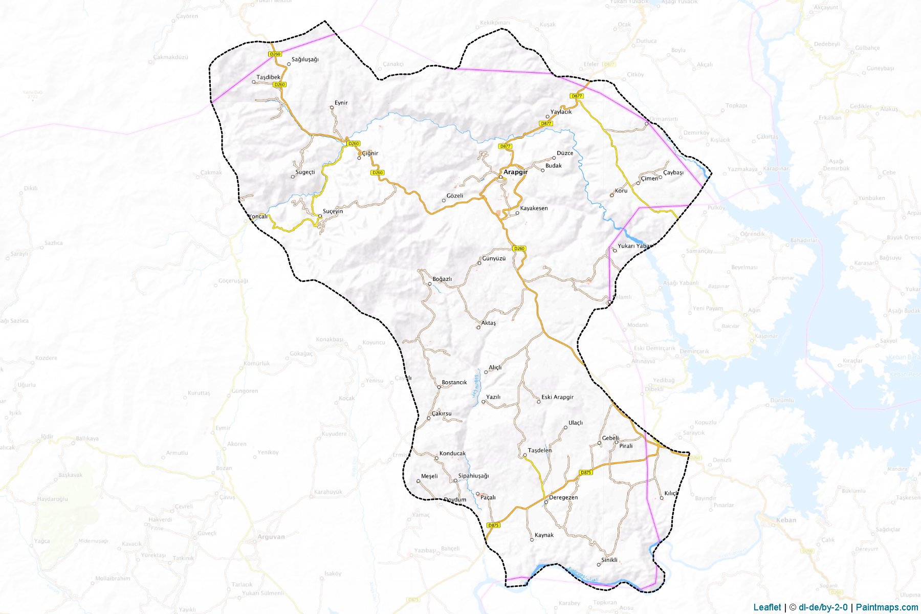 Muestras de recorte de mapas Arapgir (Malatya)-1