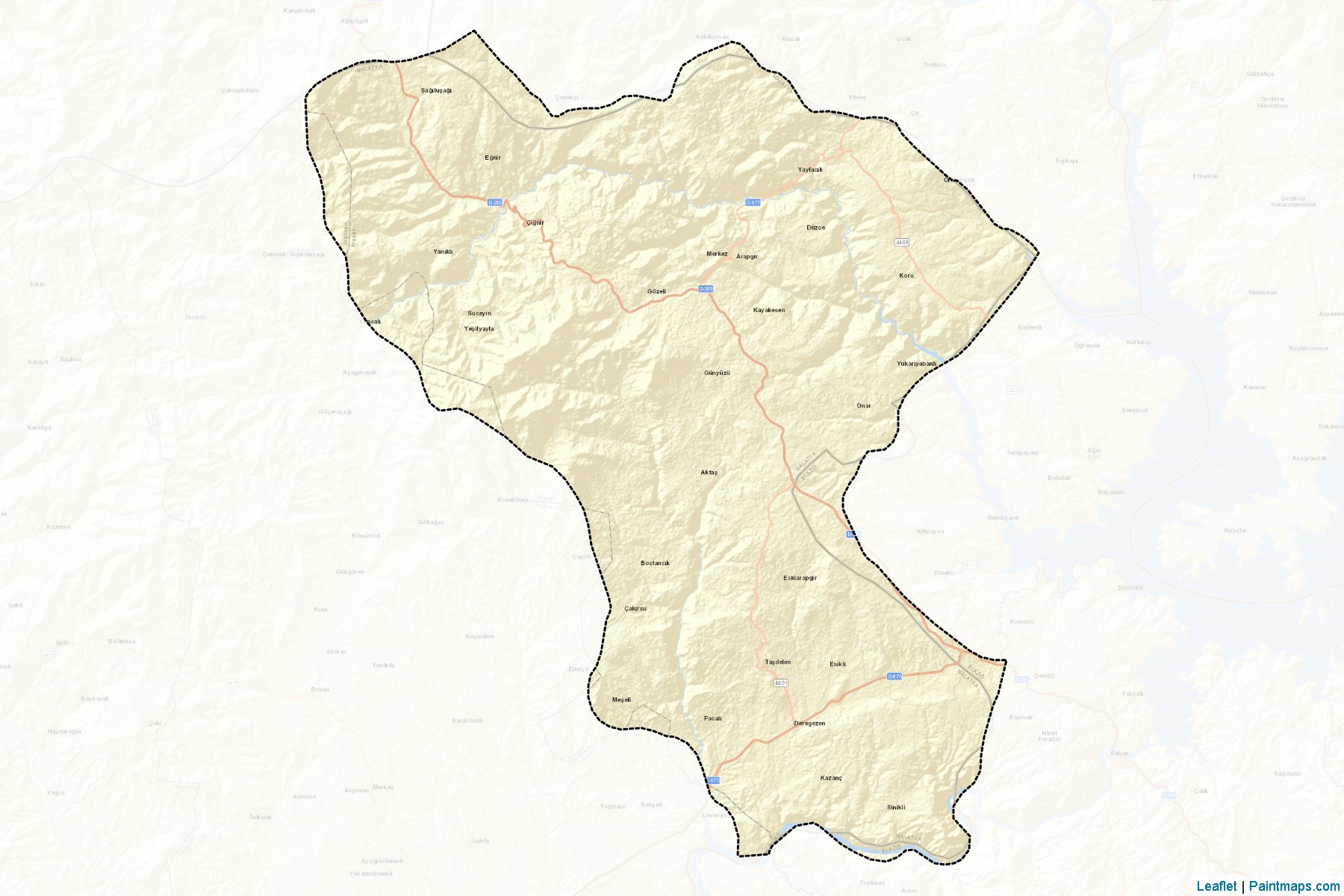 Muestras de recorte de mapas Arapgir (Malatya)-2