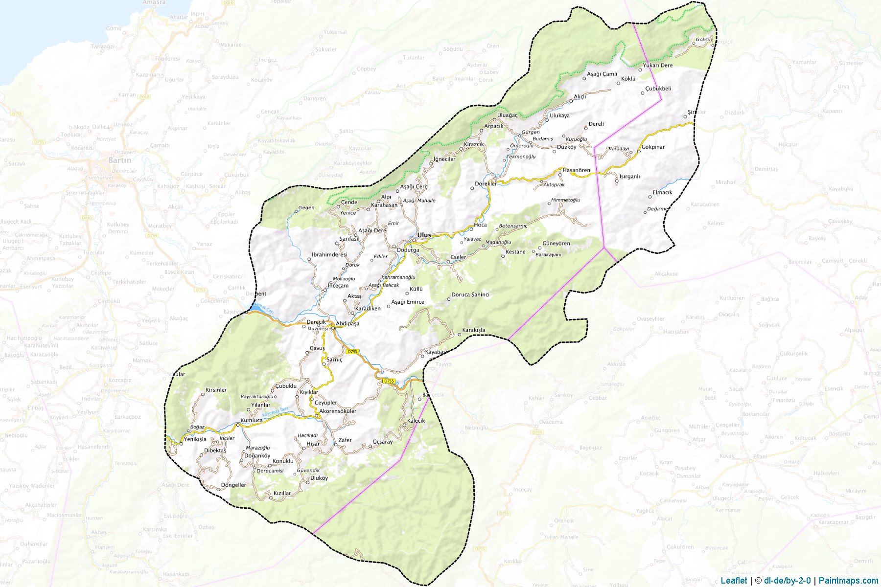 Ulus (Bartin) Map Cropping Samples-1