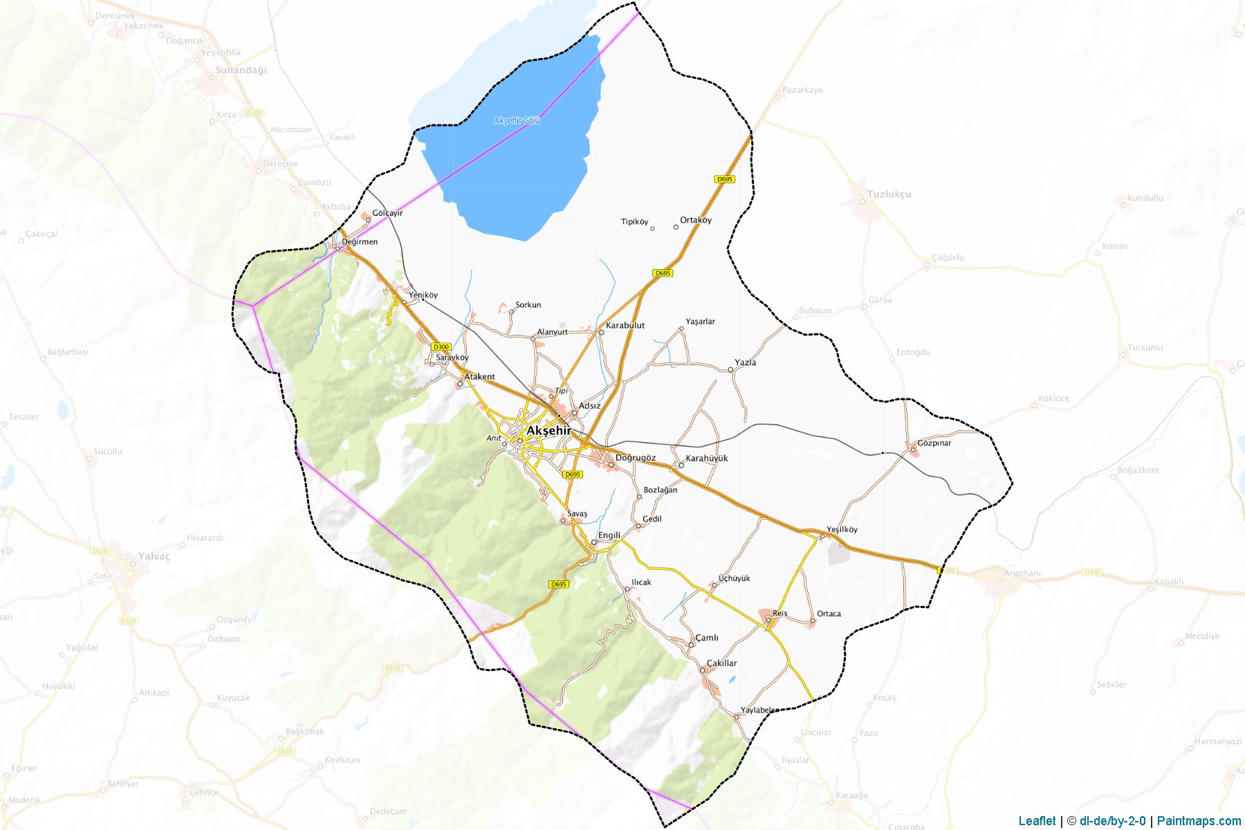 Aksehir (Konya) Map Cropping Samples-1