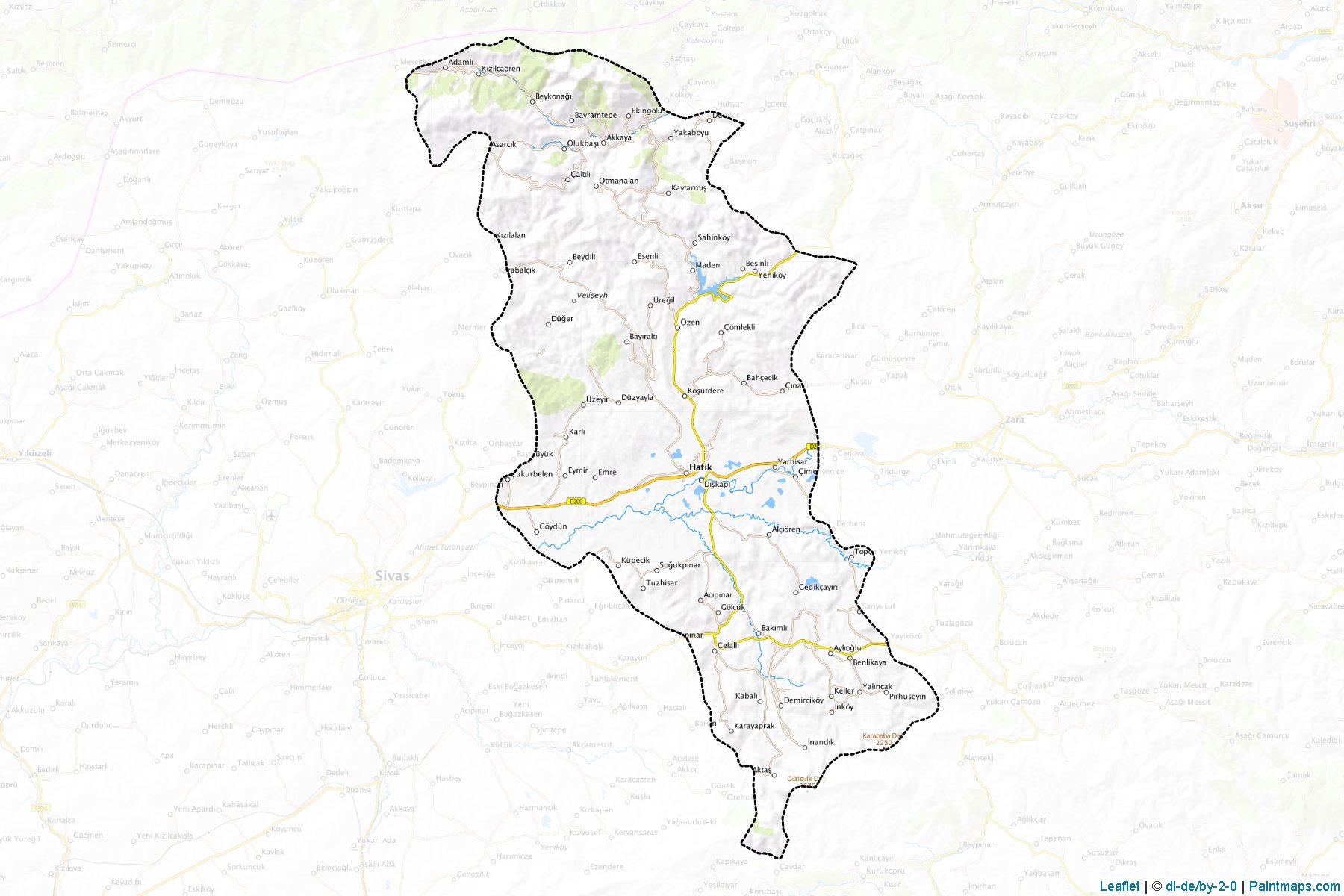 Hafik (Sivas) Map Cropping Samples-1