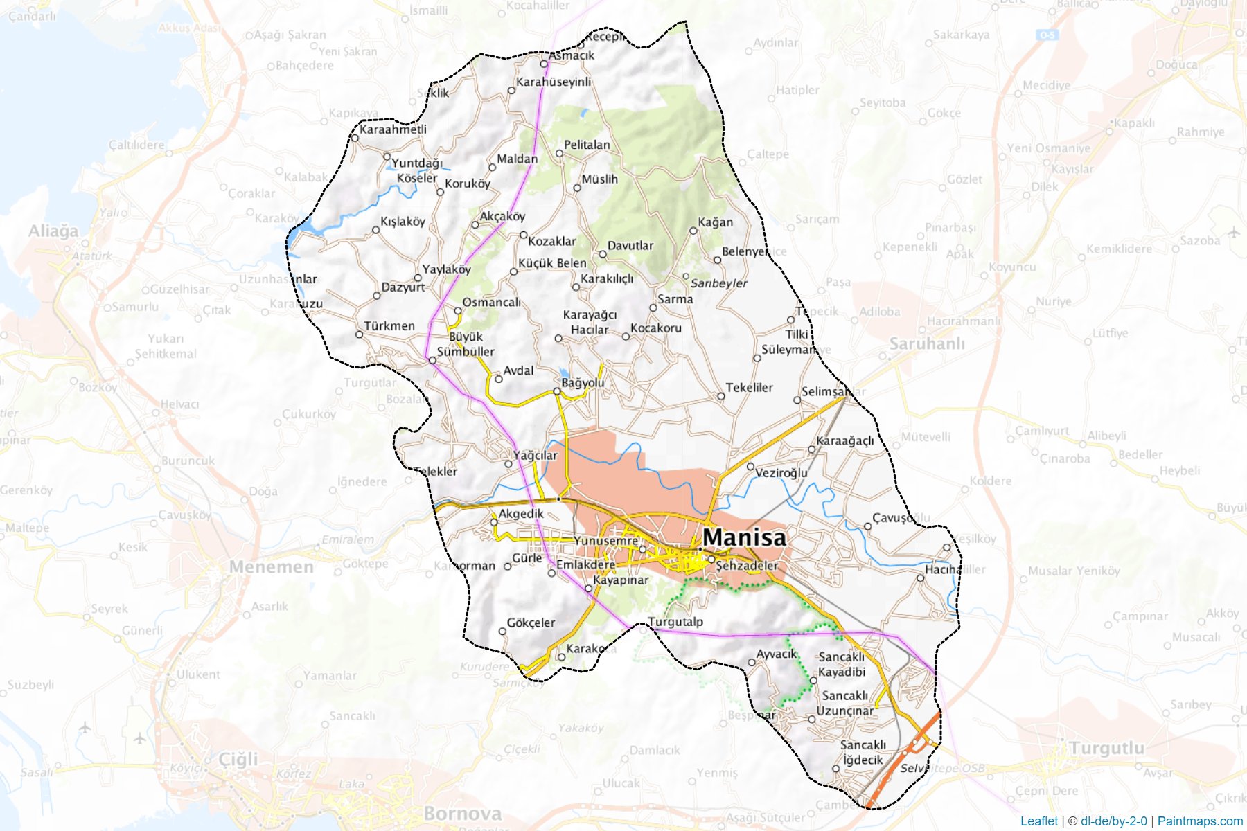 Muestras de recorte de mapas Merkez (Manisa)-1