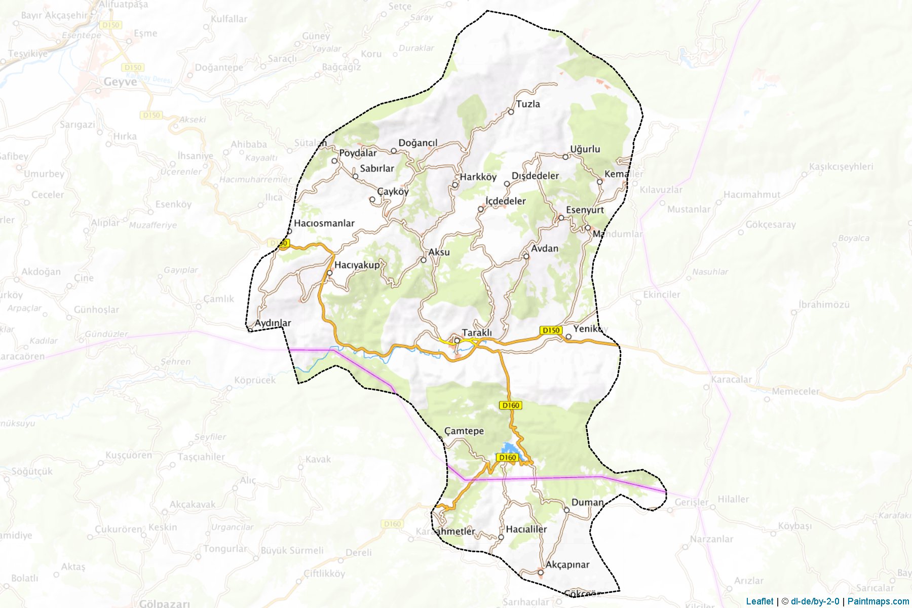 Tarakli (Sakarya) Map Cropping Samples-1