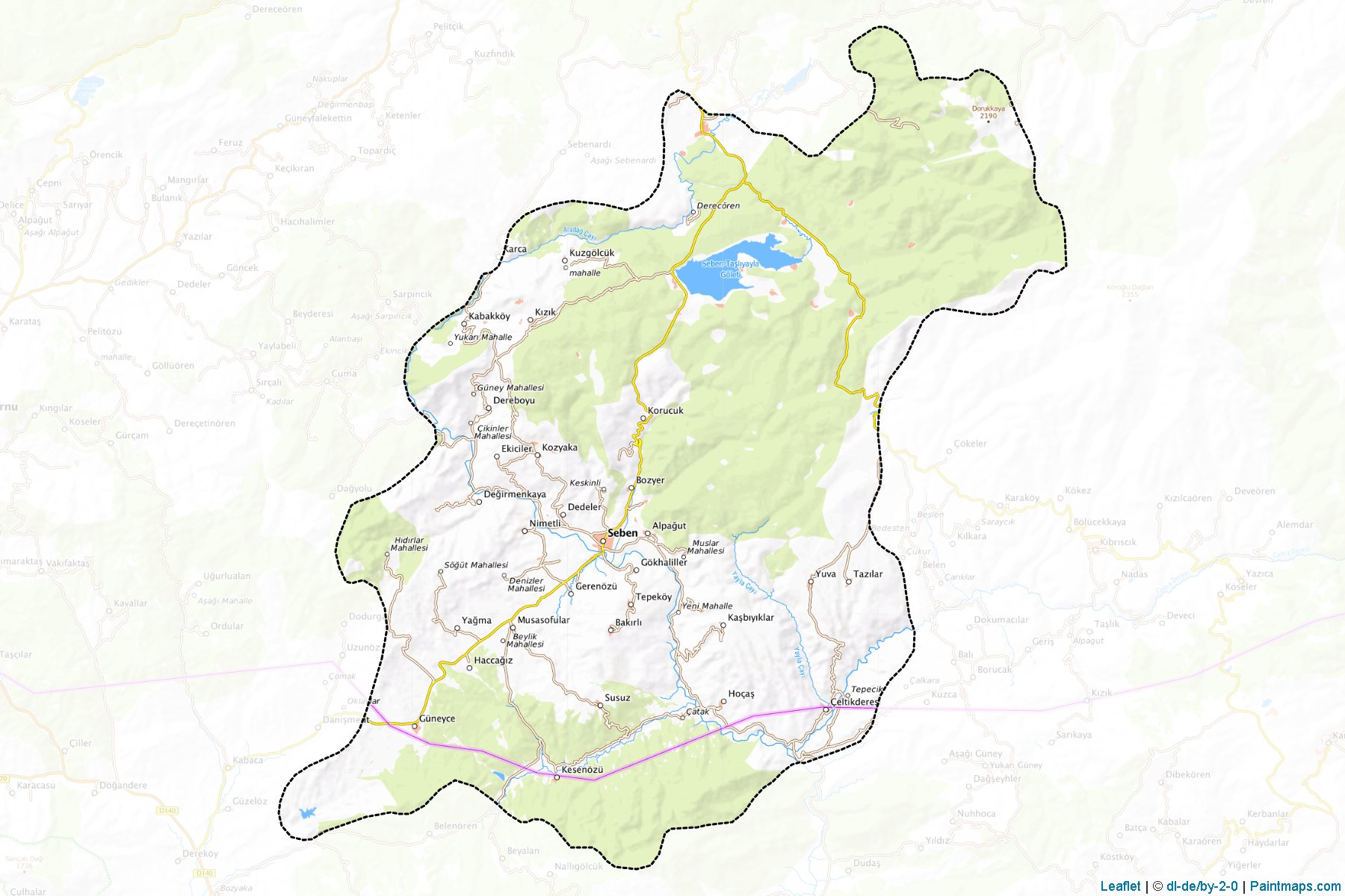 Seben (Bolu) Haritası Örnekleri-1