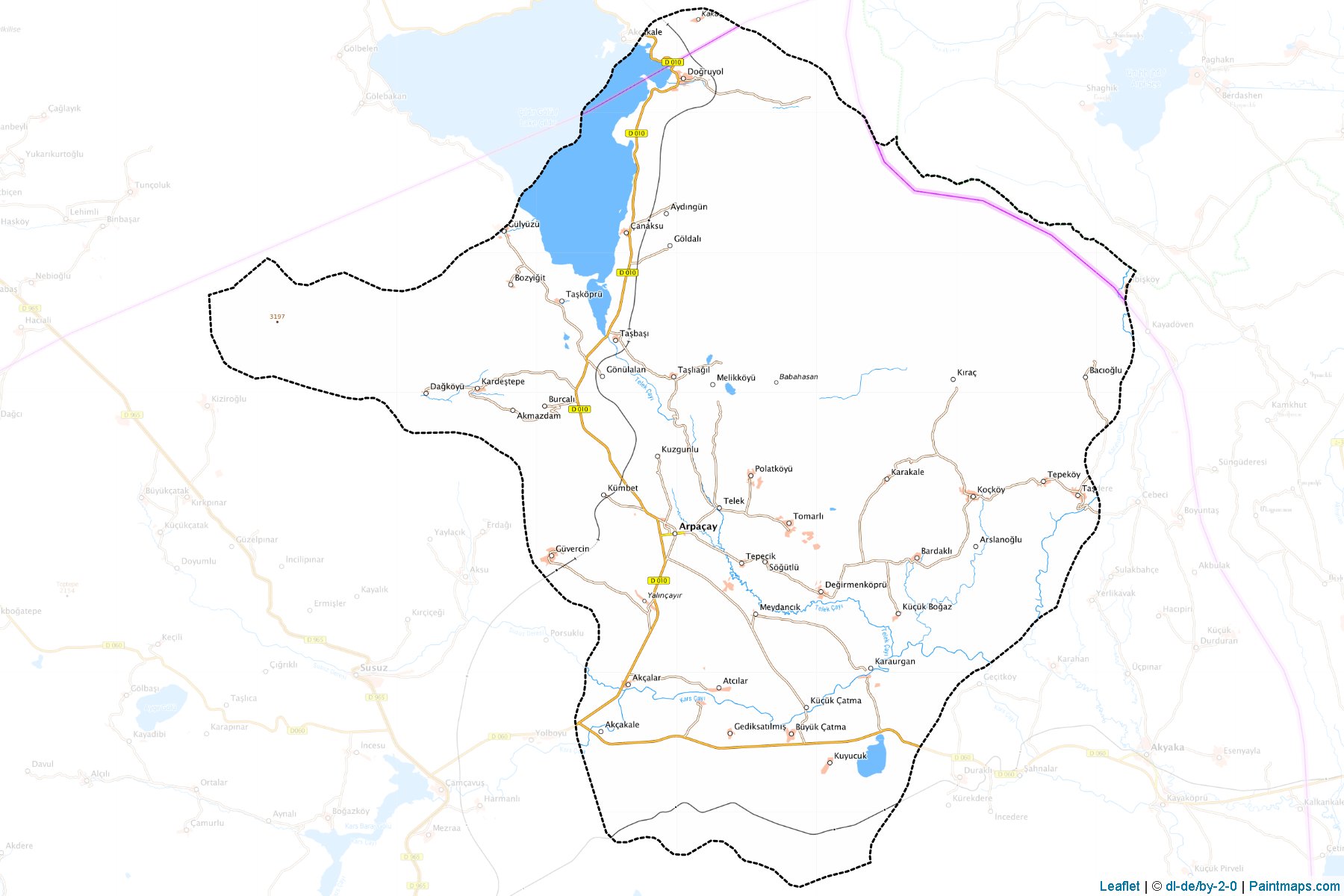 Muestras de recorte de mapas Arpaçay (Kars)-1