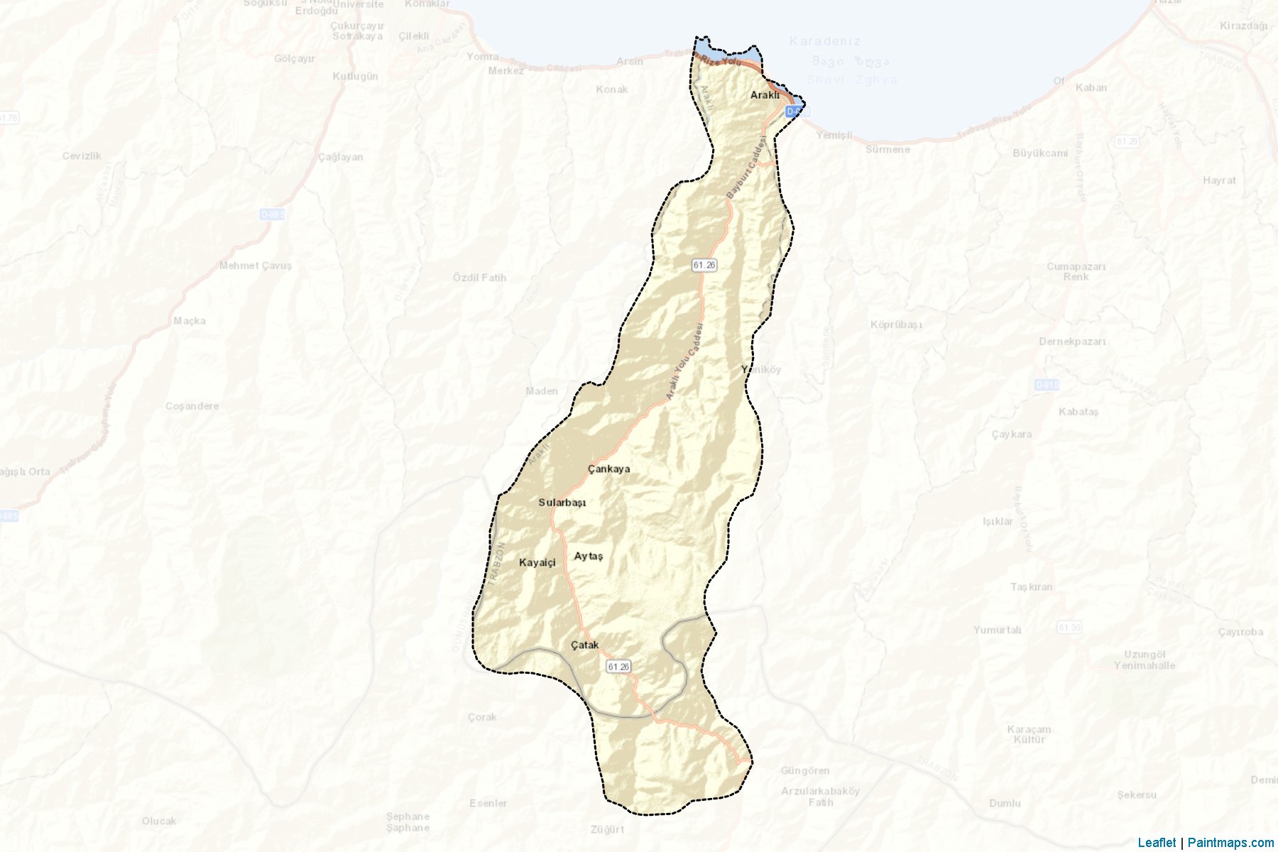 Arakli (Trabzon) Map Cropping Samples-2