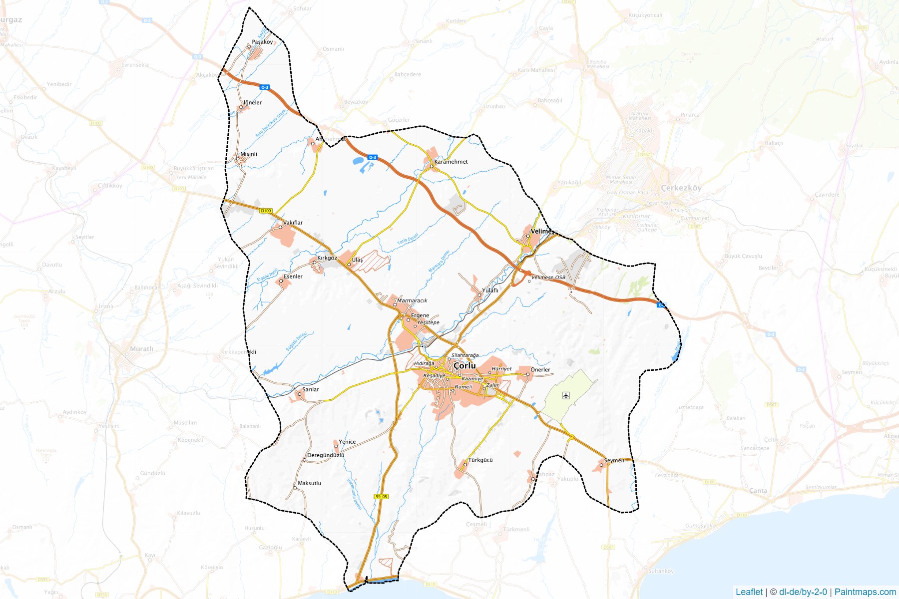 Çorlu (Tekirdag) Map Cropping Samples-1