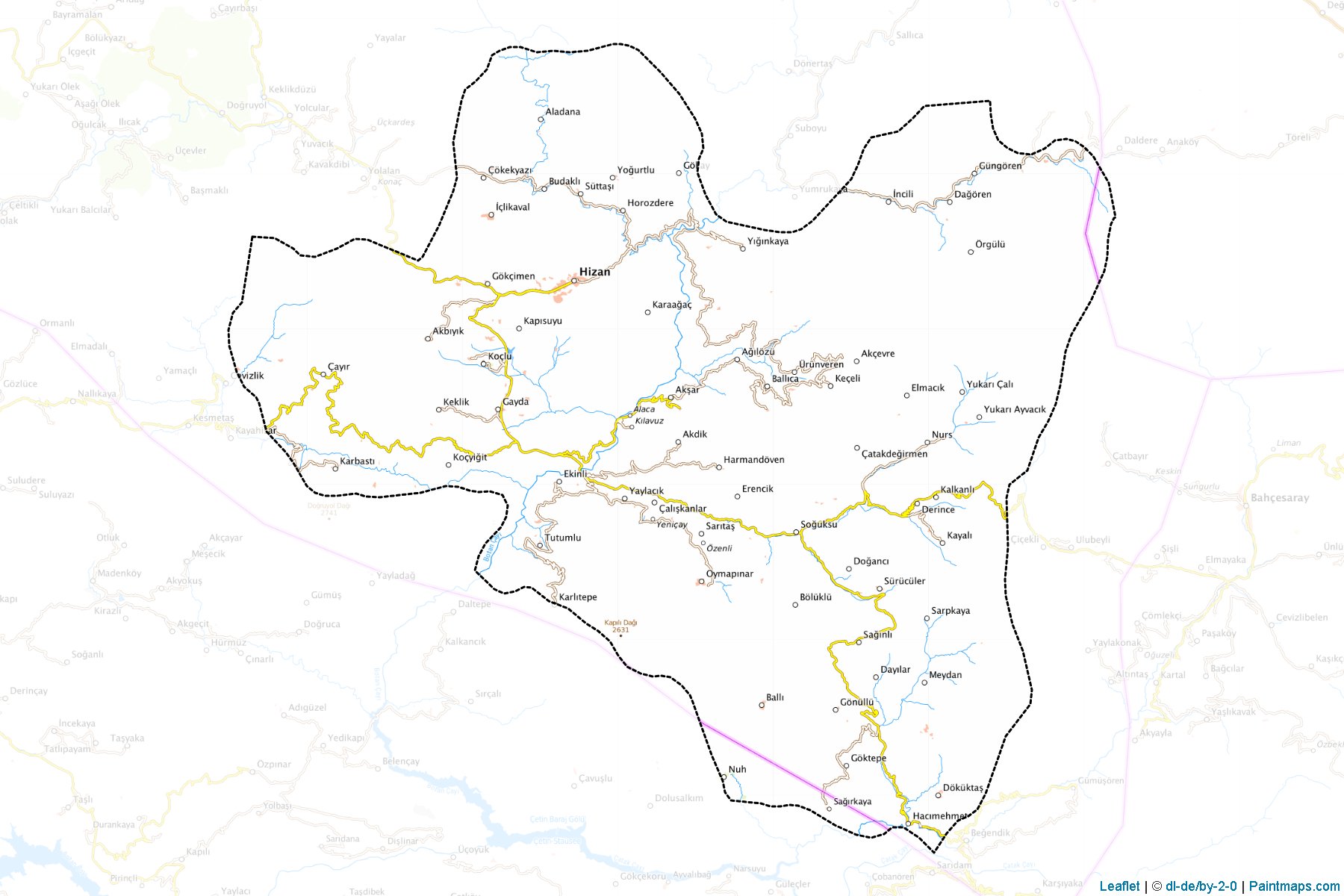 Hizan (Bitlis) Map Cropping Samples-1