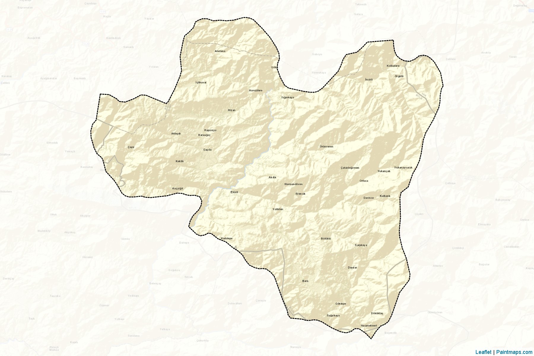 Hizan (Bitlis) Map Cropping Samples-2