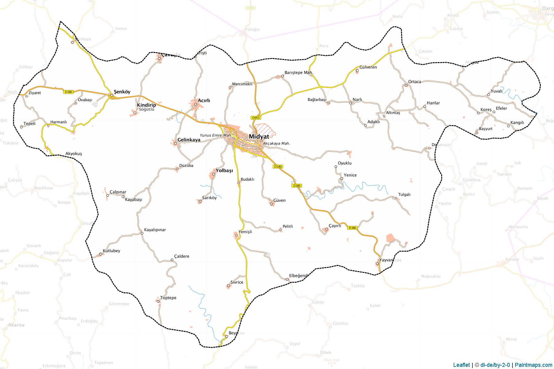 Midyat (Mardin) Map Cropping Samples-1