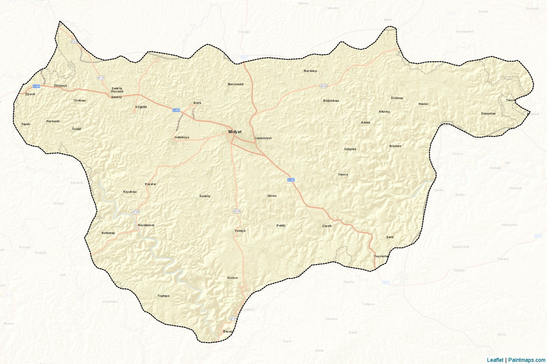 Midyat (Mardin) Map Cropping Samples-2