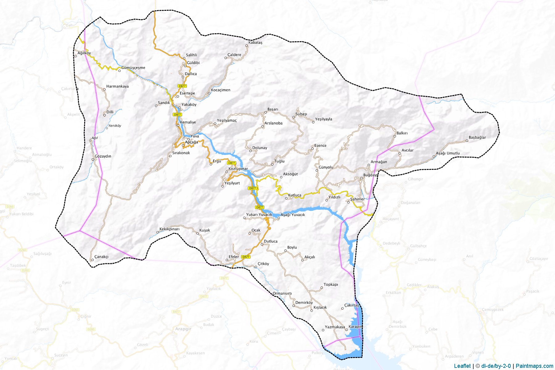 Kemaliye (Erzincan) Haritası Örnekleri-1