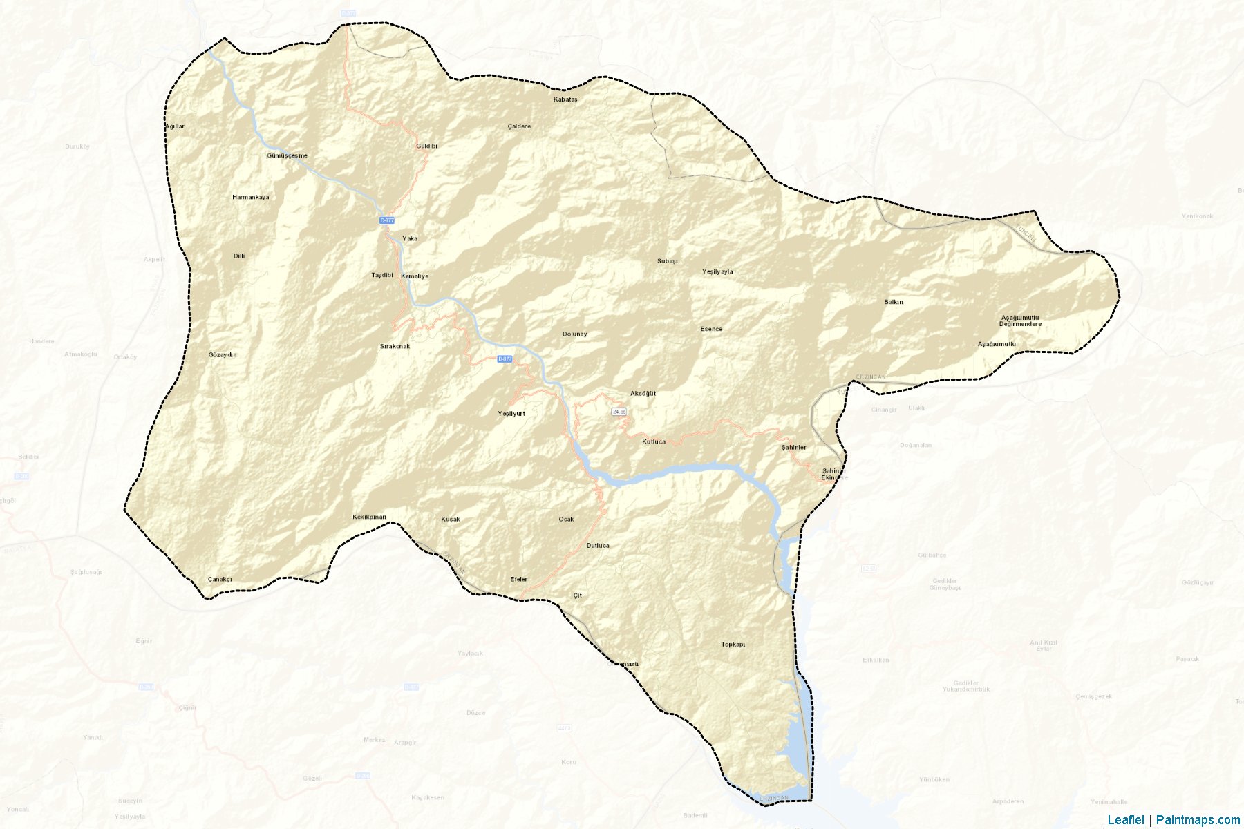 Kemaliye (Erzincan) Haritası Örnekleri-2