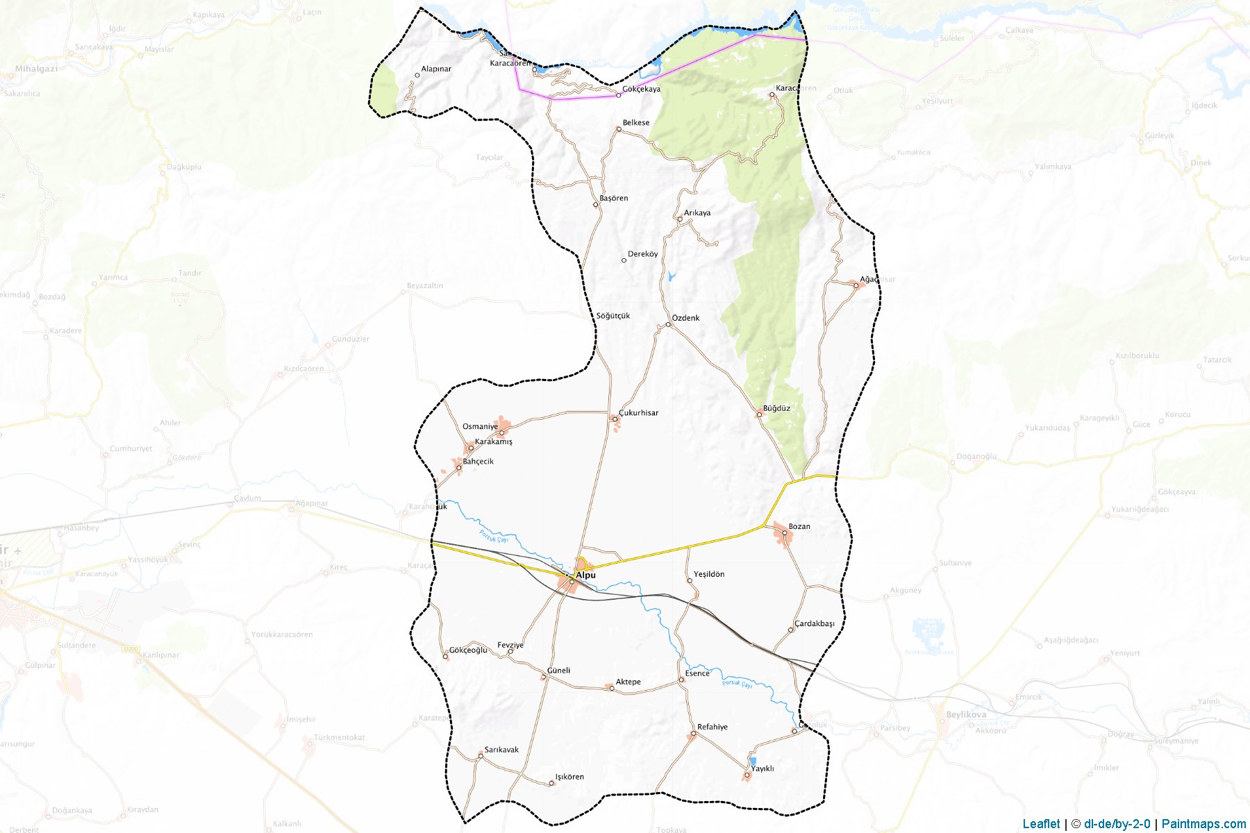 Muestras de recorte de mapas Alpu (Eskisehir)-1