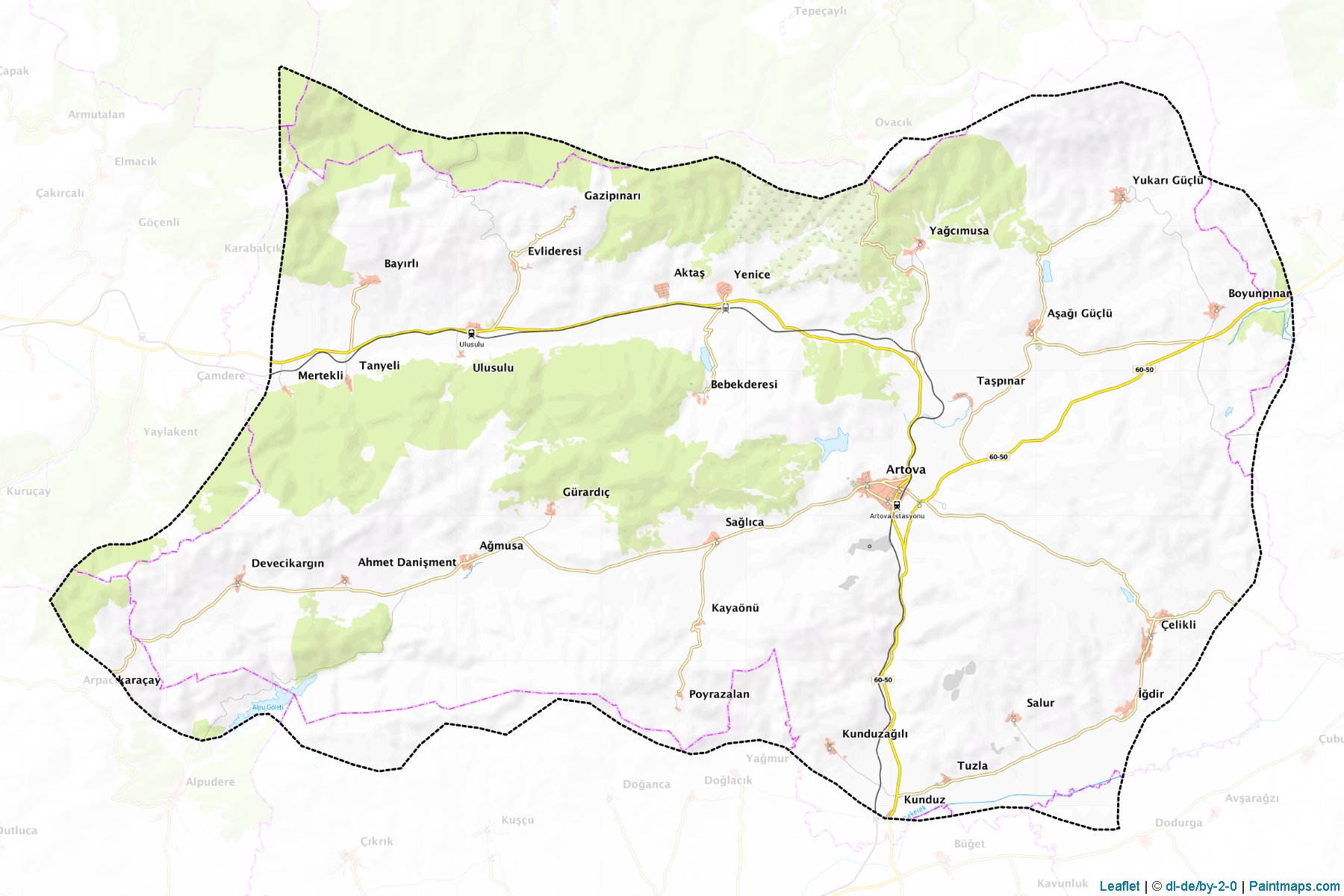 Artova (Tokat) Map Cropping Samples-1