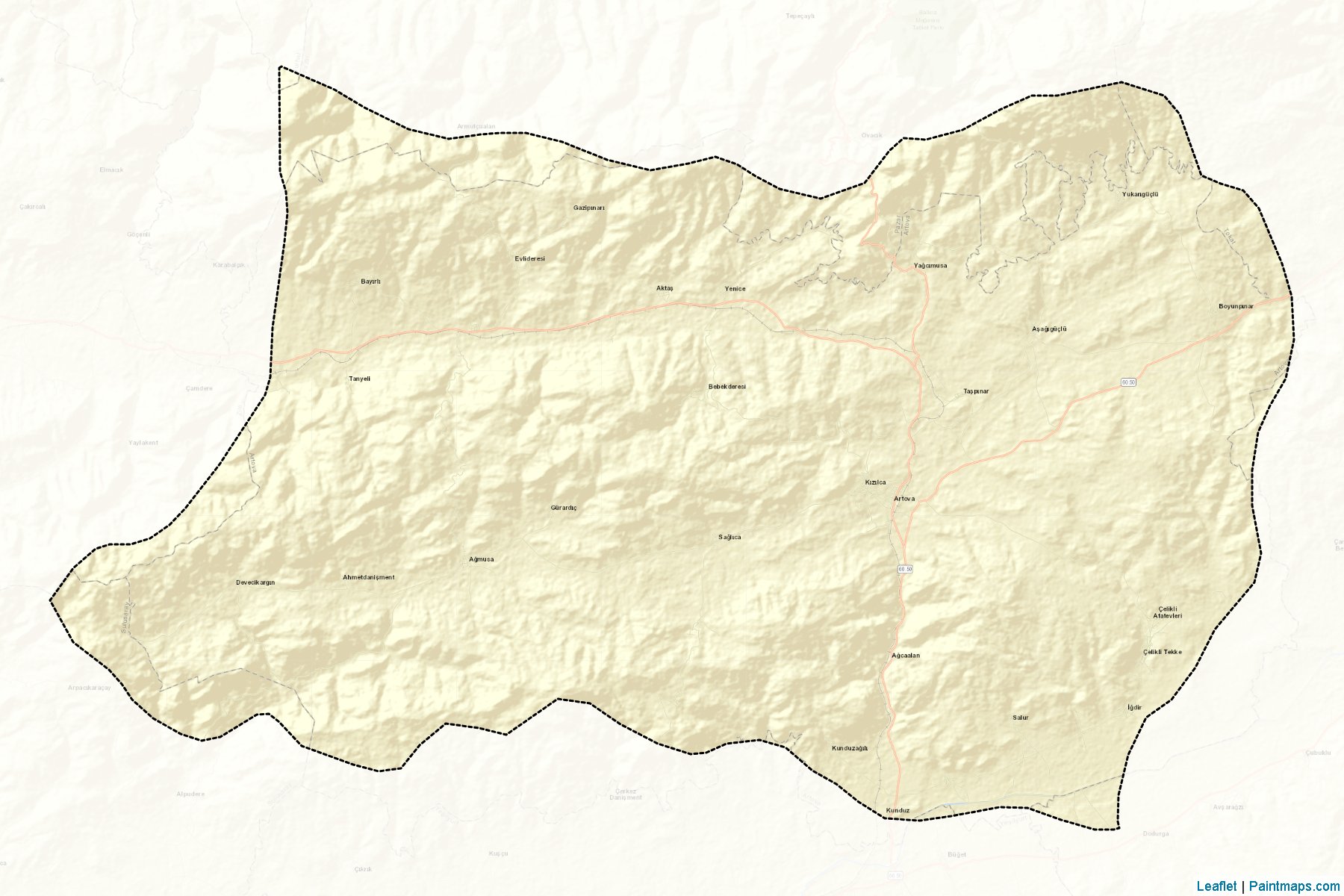 Artova (Tokat) Map Cropping Samples-2