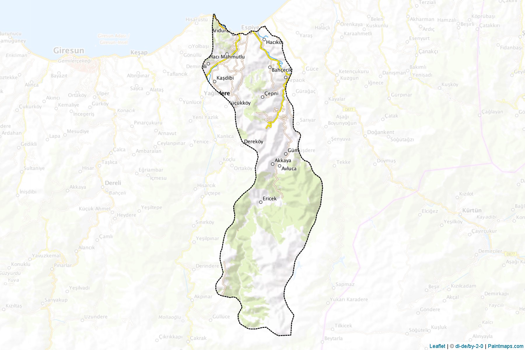 Yaglidere (Giresun) Map Cropping Samples-1