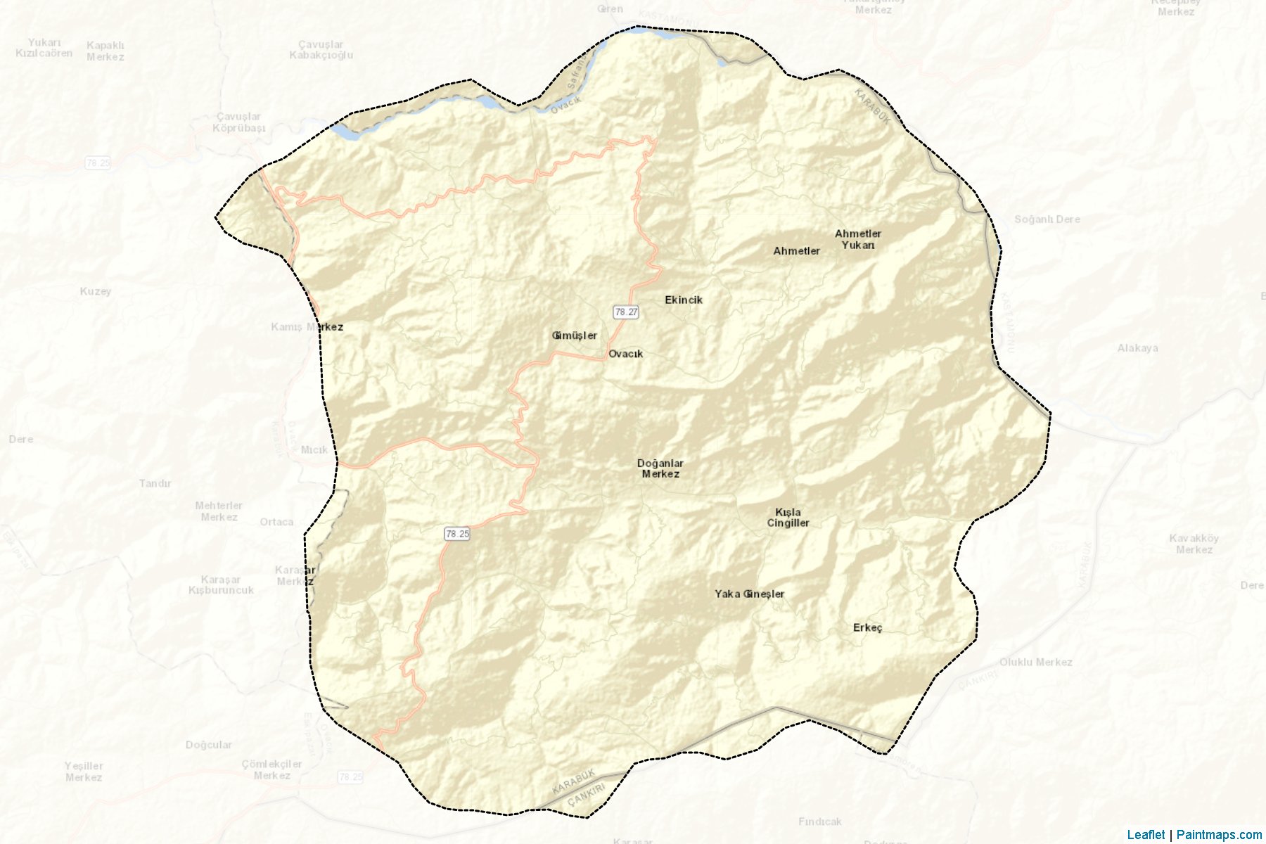 Ovacik (Karabuk) Map Cropping Samples-2