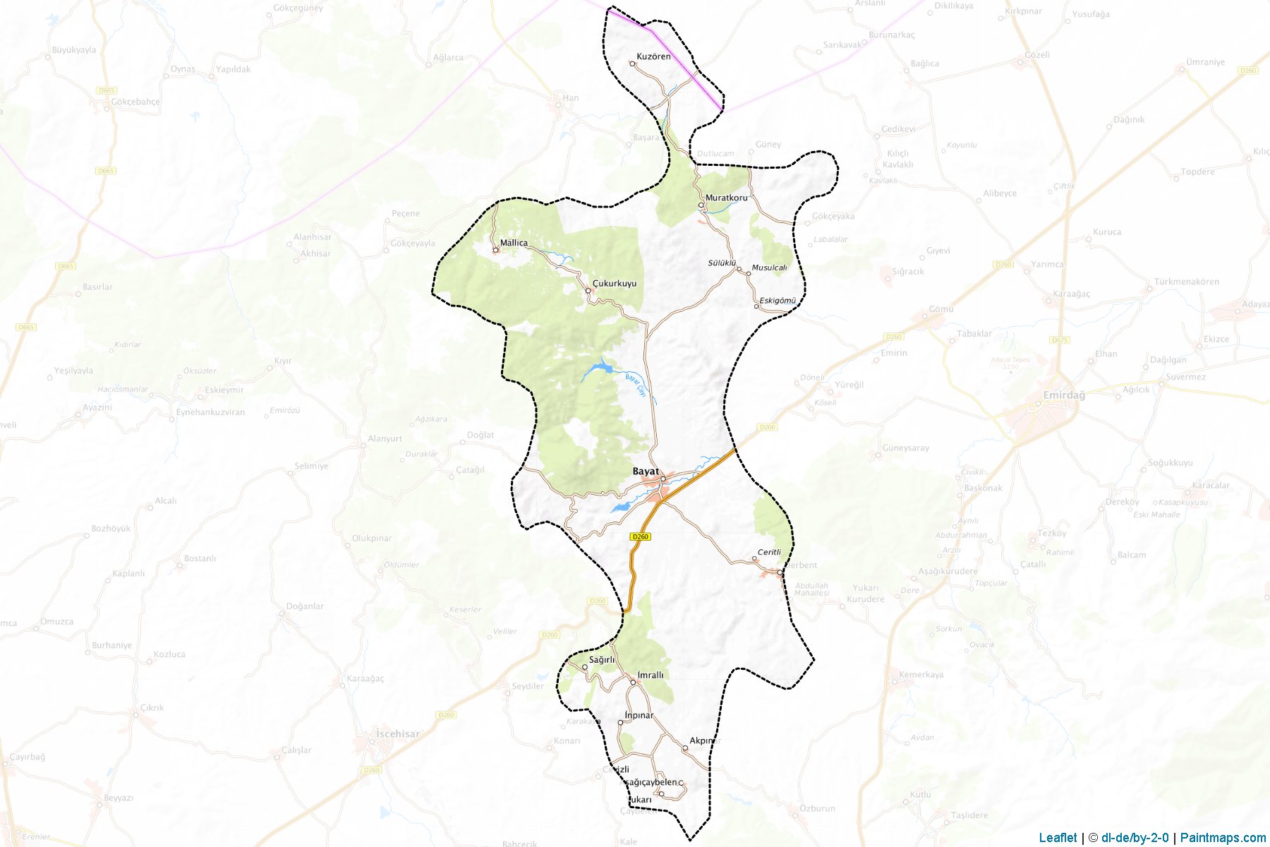 Bayat (Afyonkarahisar) Map Cropping Samples-1