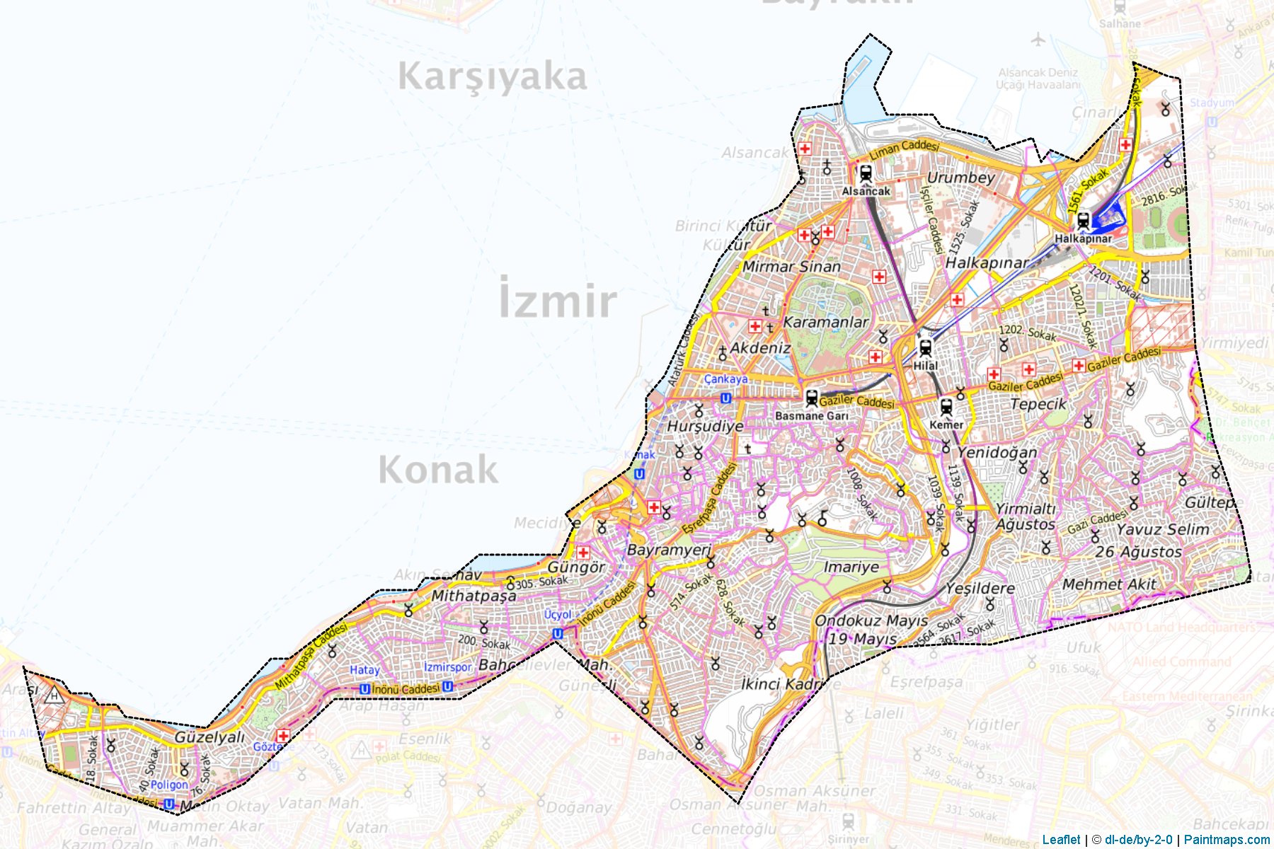 Konak (İzmir) Haritası Örnekleri-1