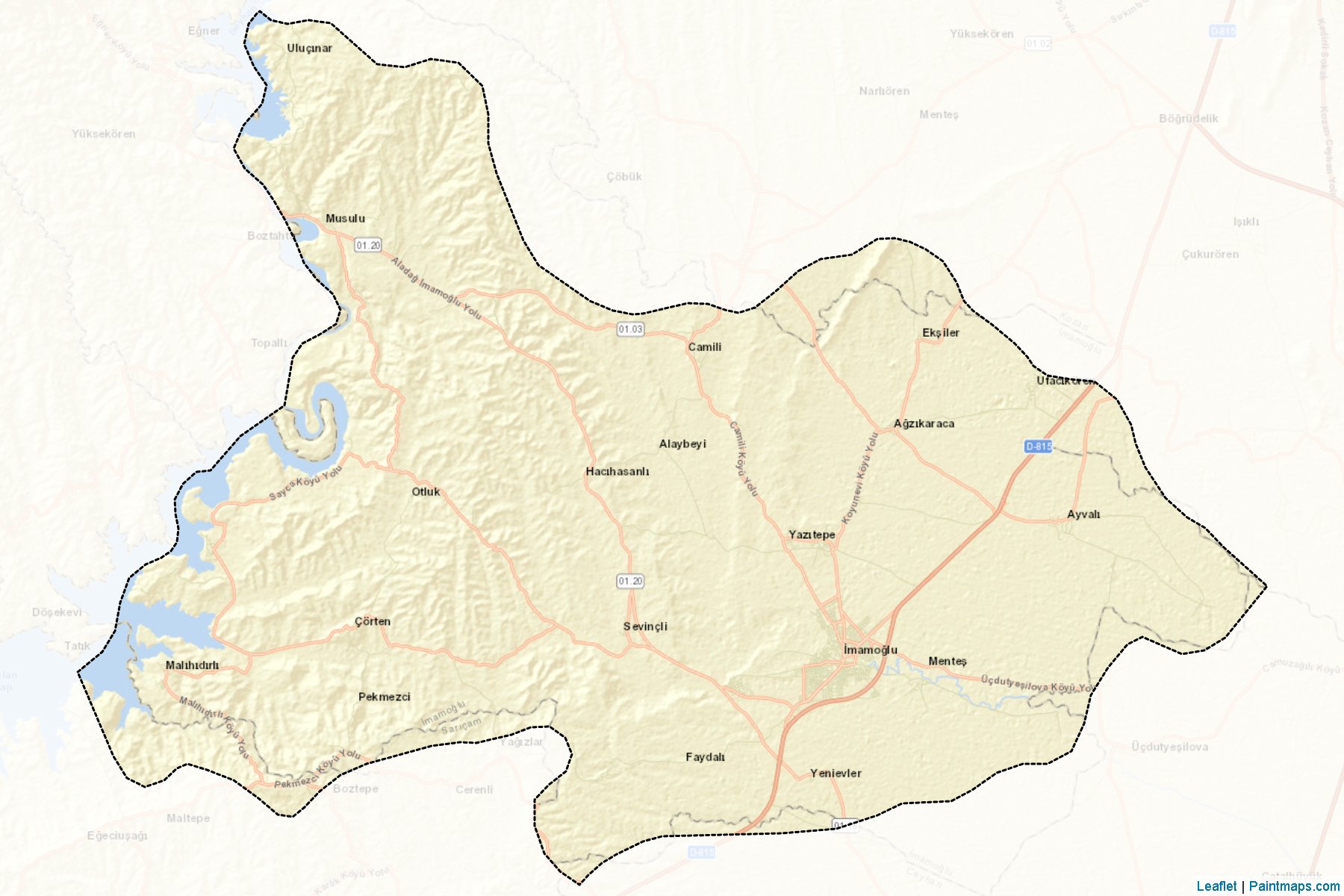 Muestras de recorte de mapas İmamoğlu (Adana)-2